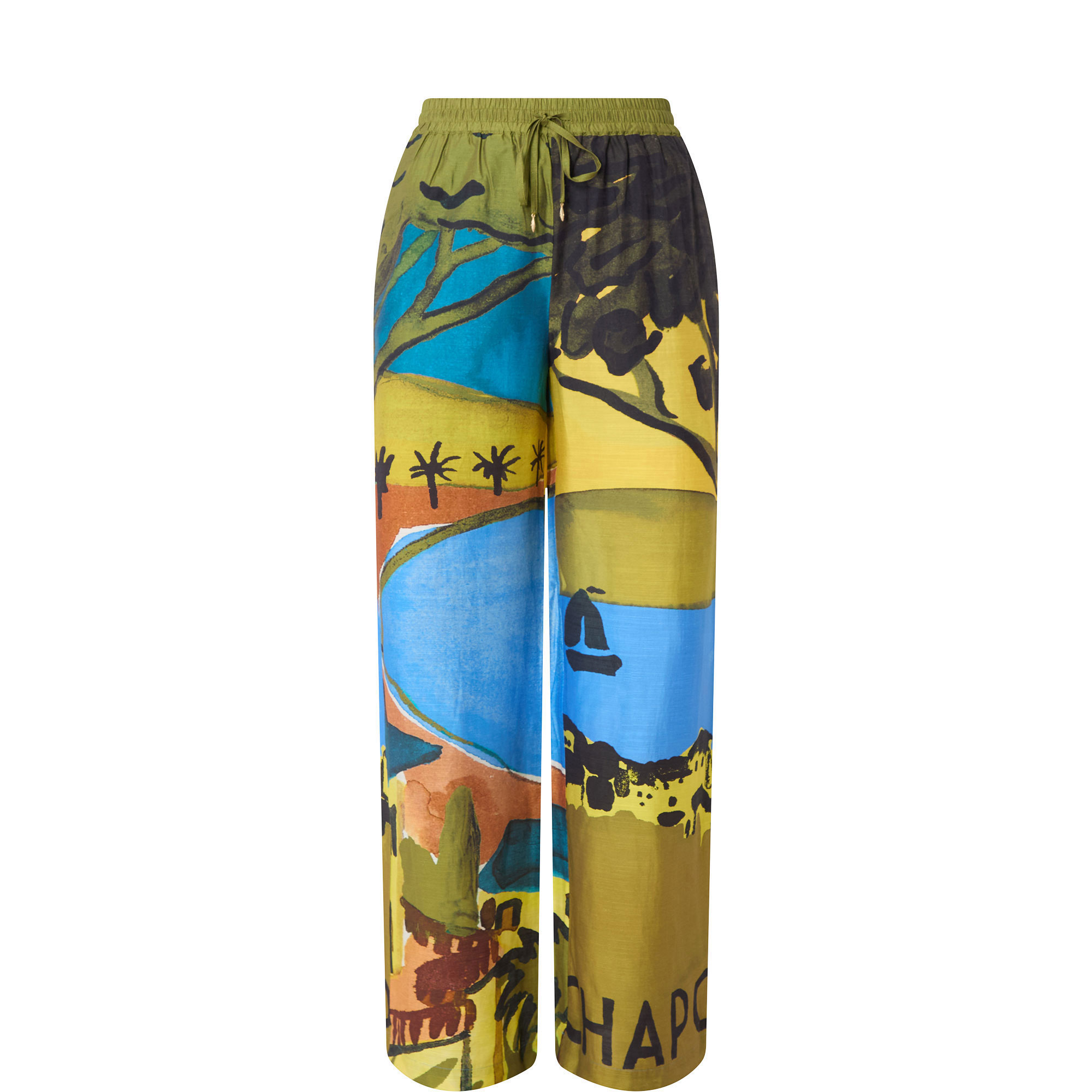 Brent Postcard Wide Leg Trousers