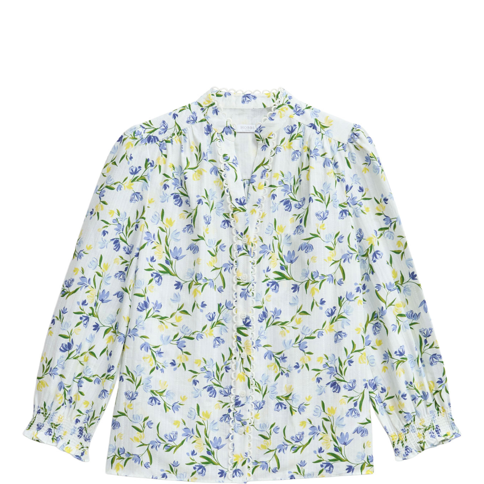 Imelda Floral Scallop Trim Blouse