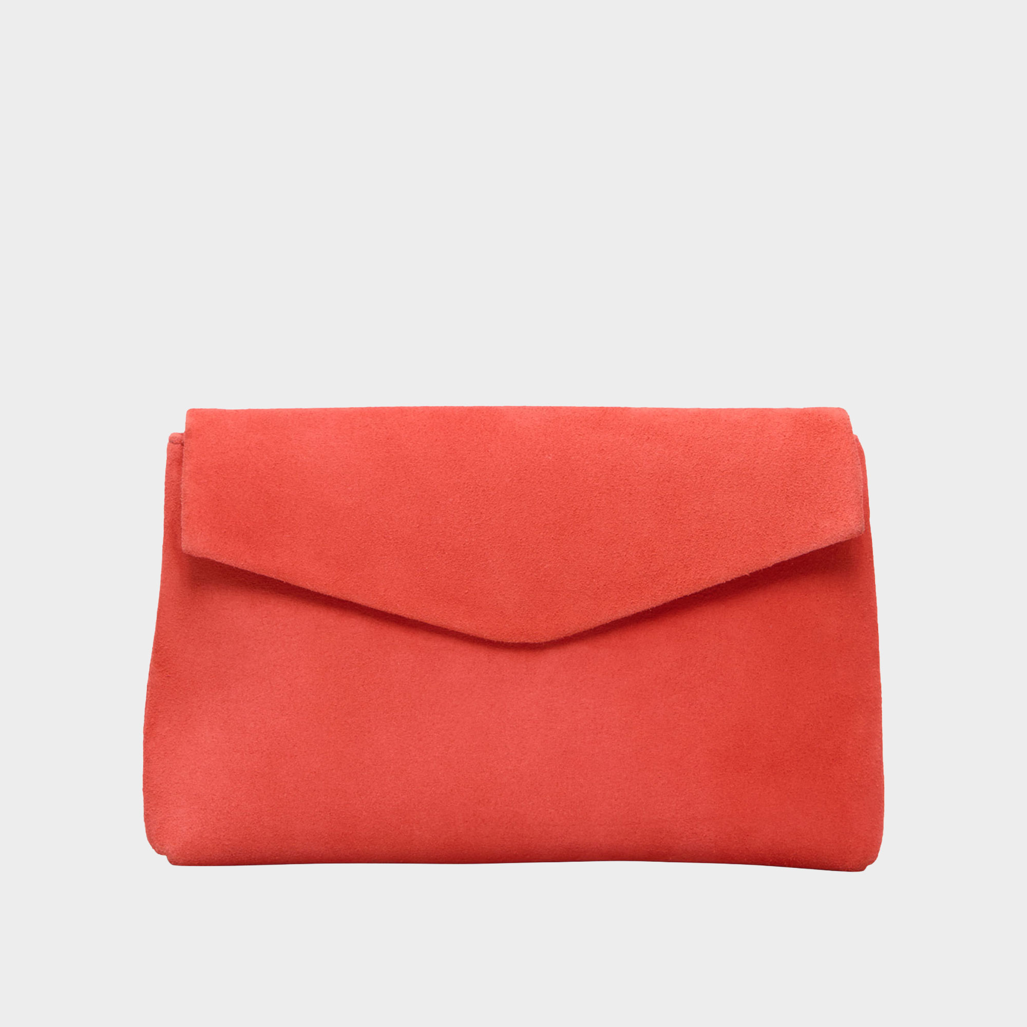 Suede Envelope Clutch