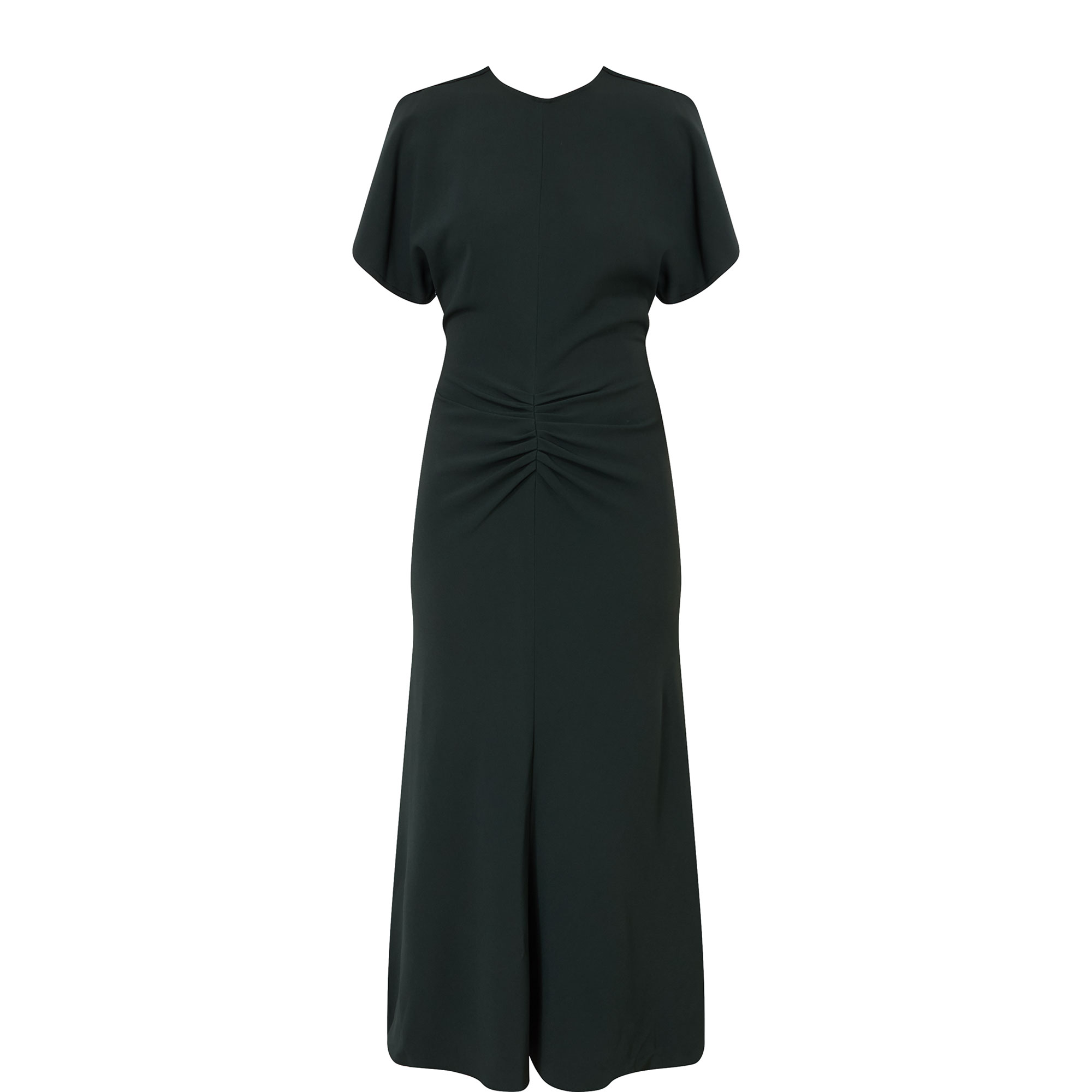 Gathered Waist Flared Dress