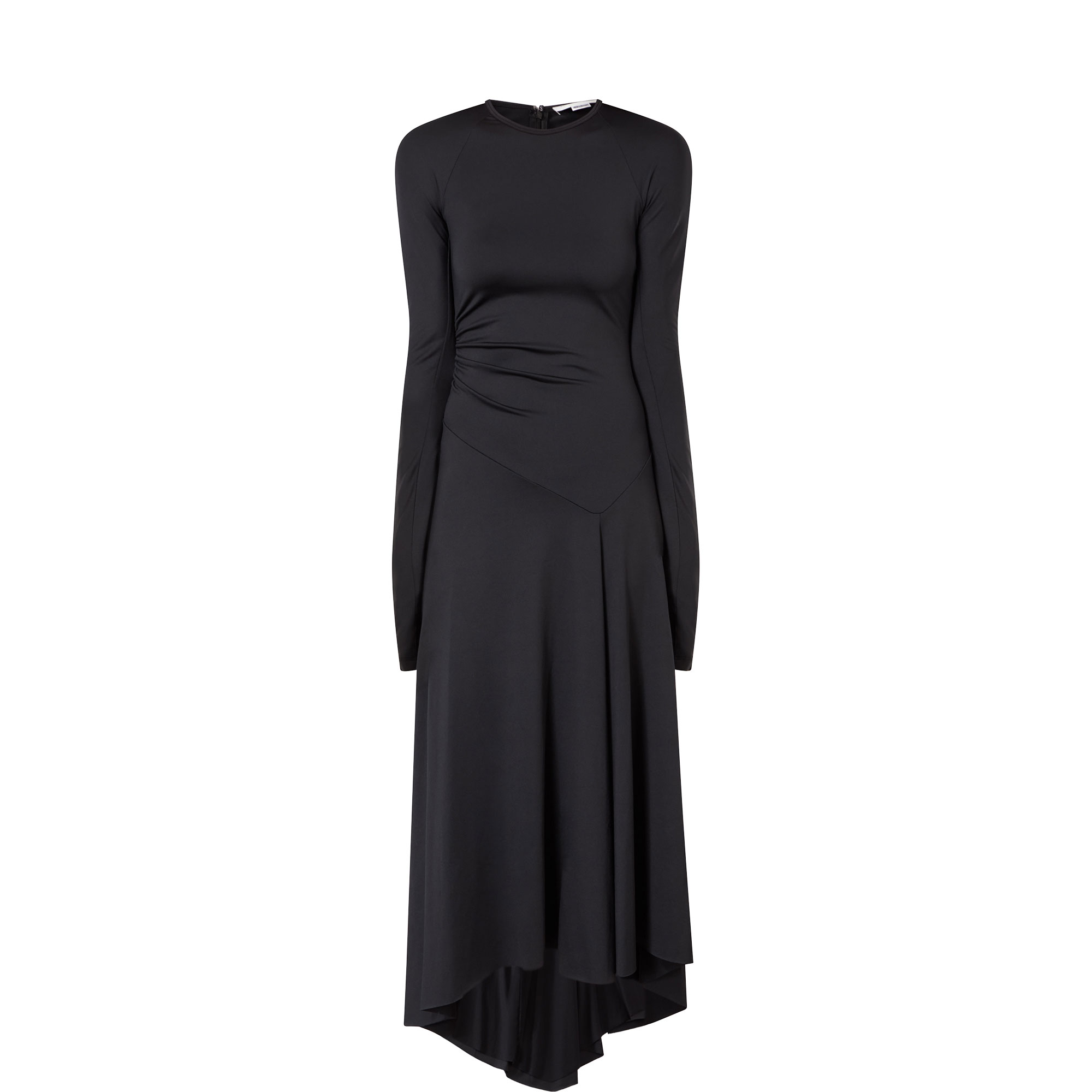 Draped Asymmetric Dress