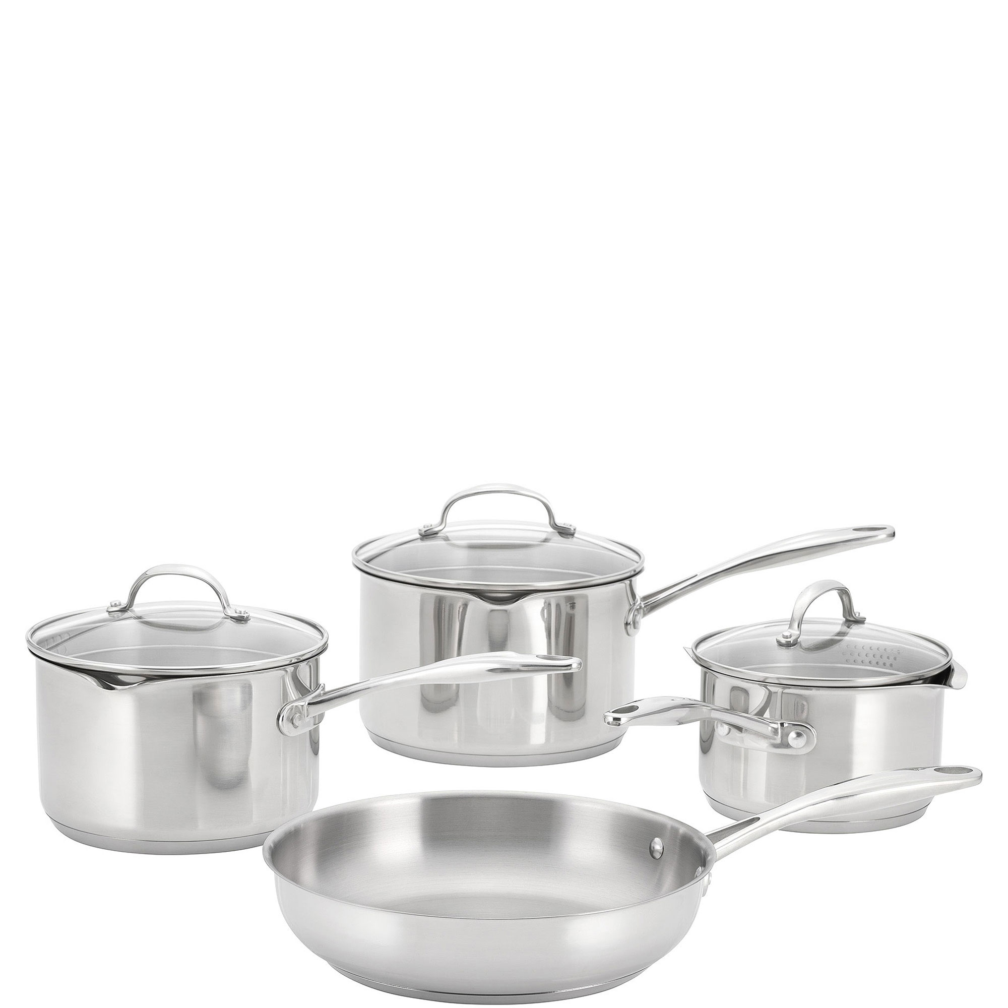 Stellar Profile 4-Piece Draining Cookware Set