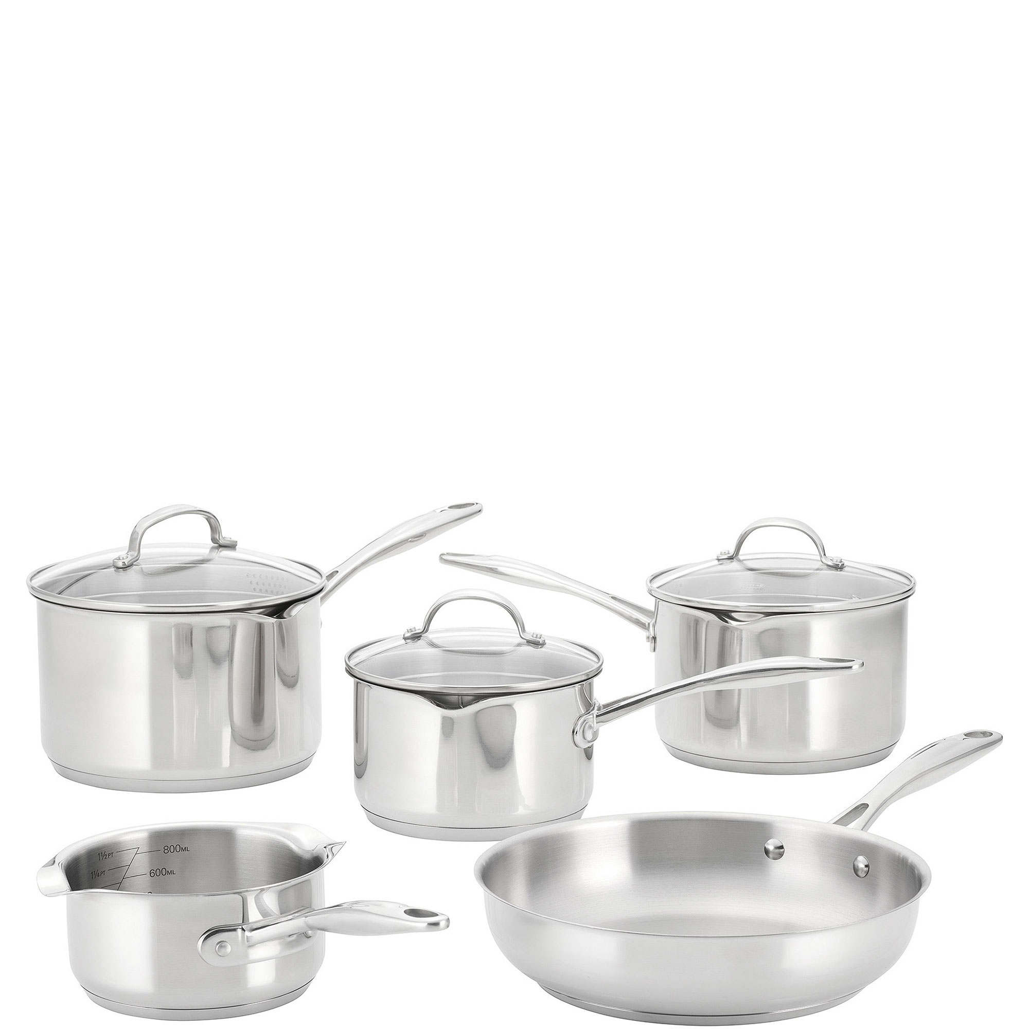 Stellar Profile 5-Piece Draining Cookware Set