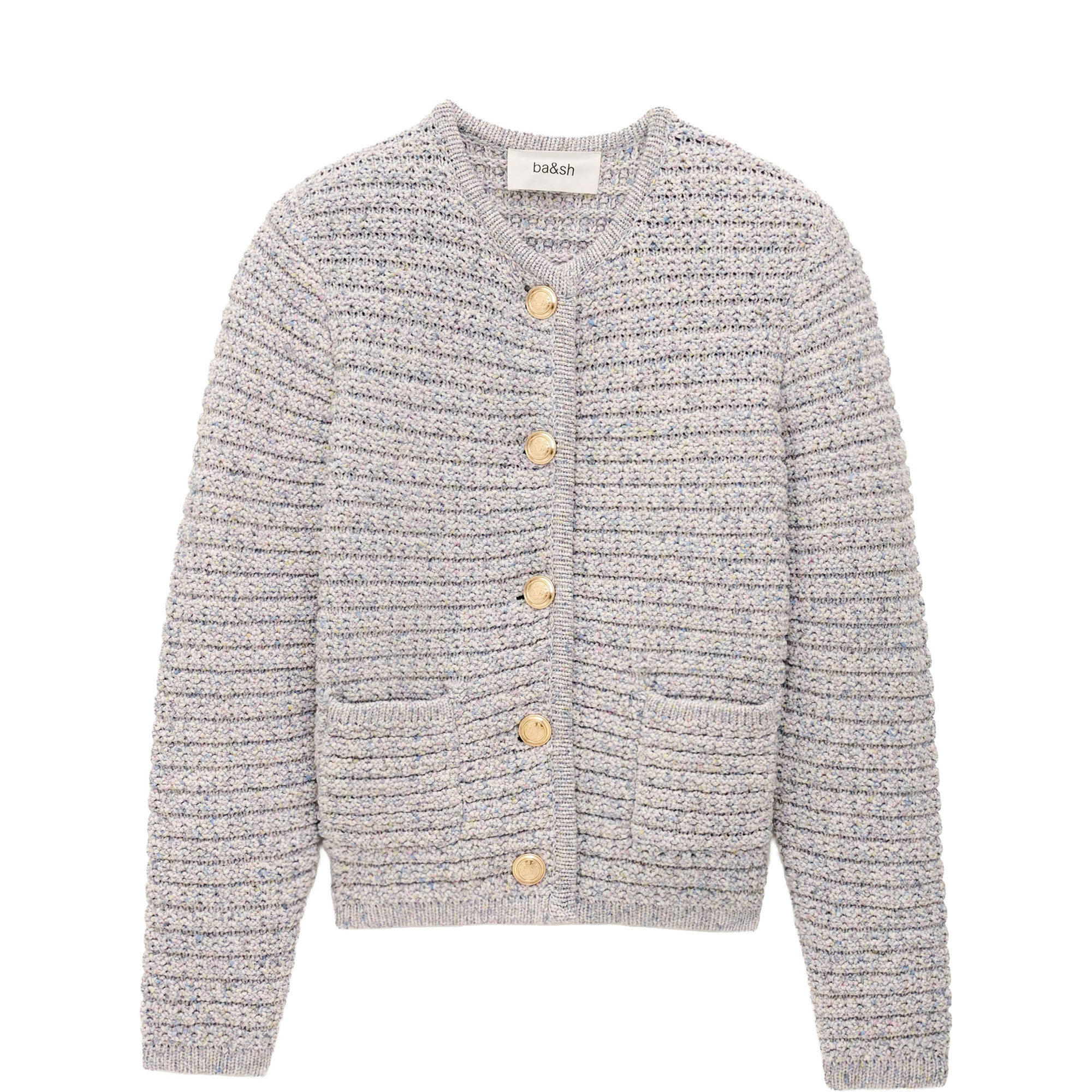 Guspa Textured Knitted Cardigan