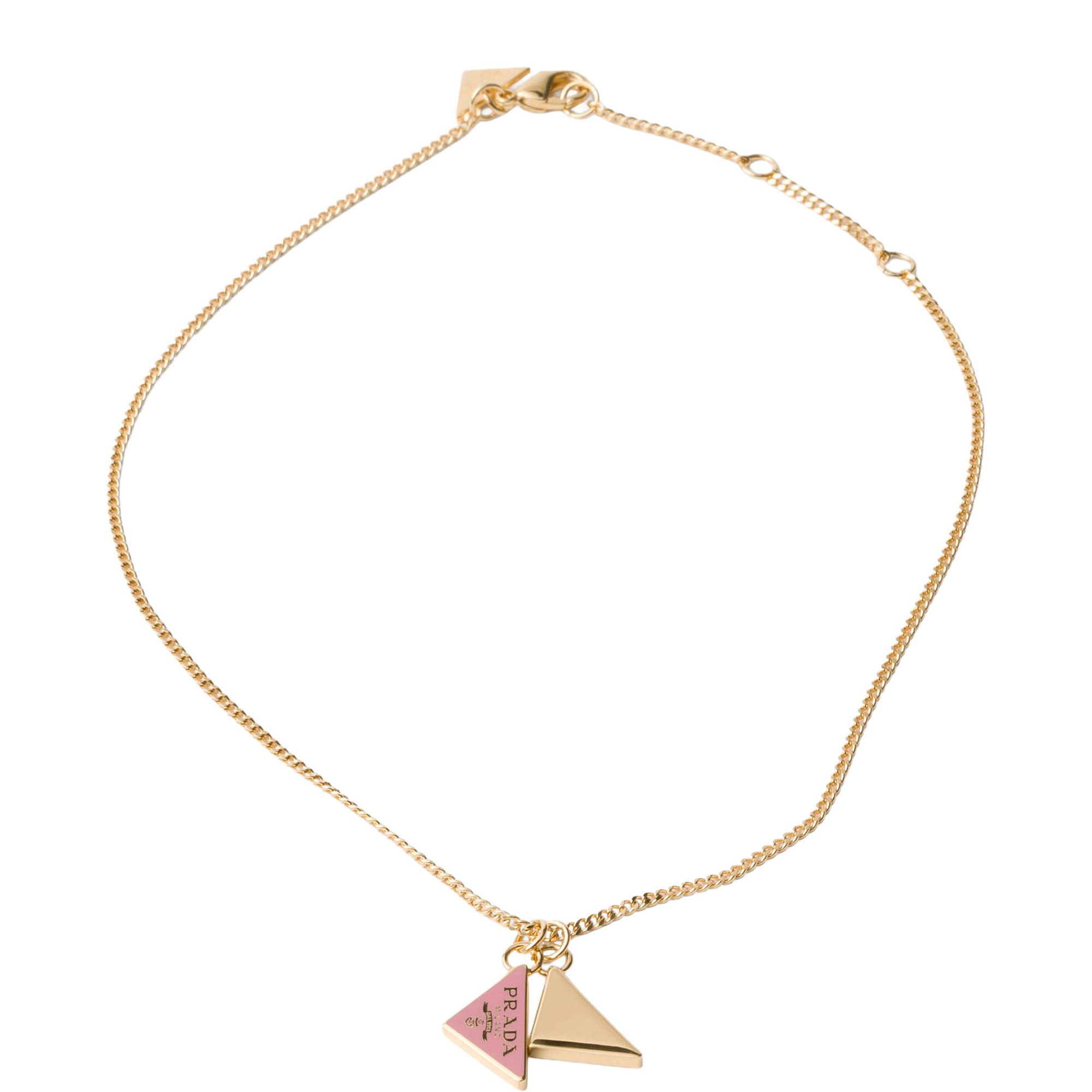 Enamelled Logo Metal Necklace