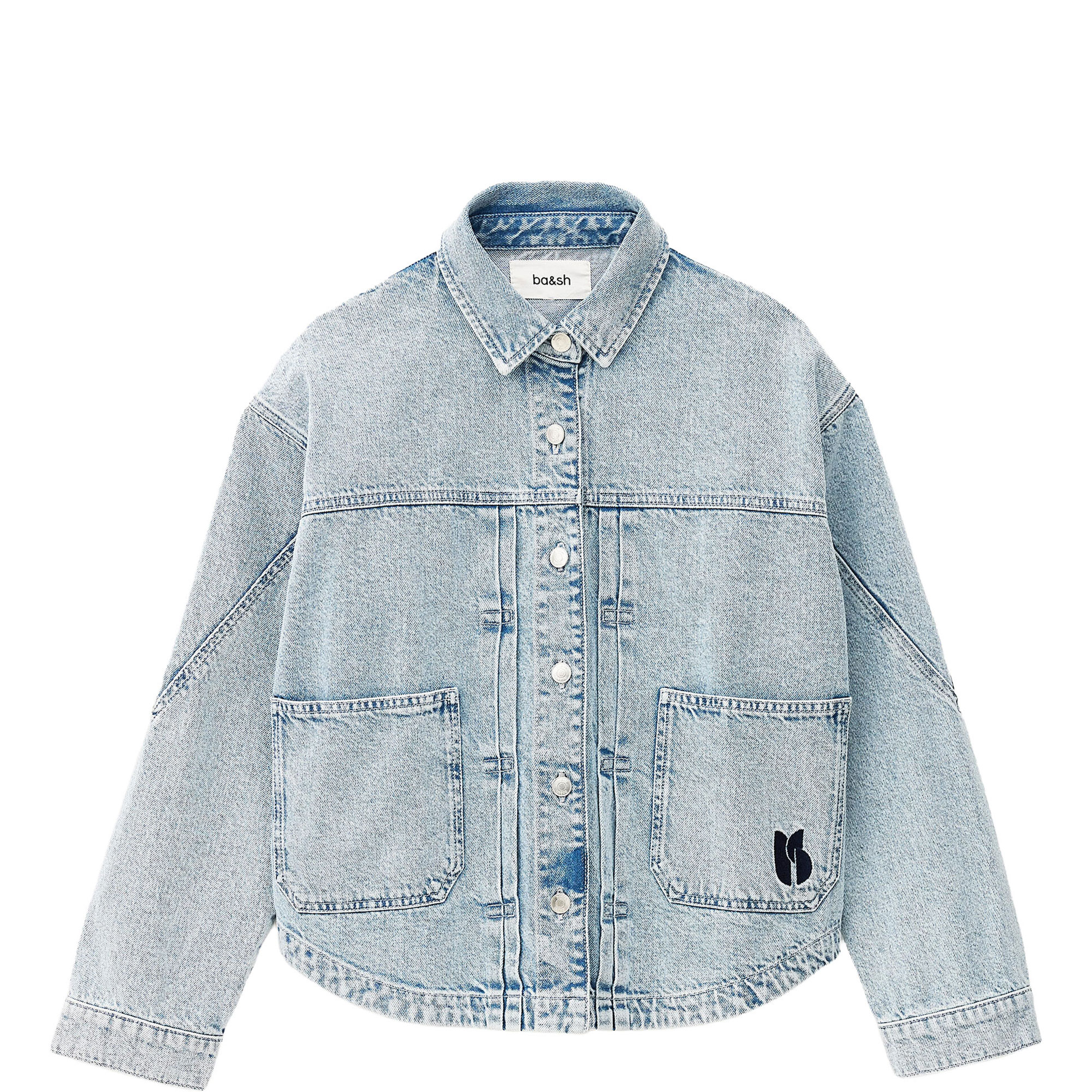 Juno Logo Oversized Denim Jacket