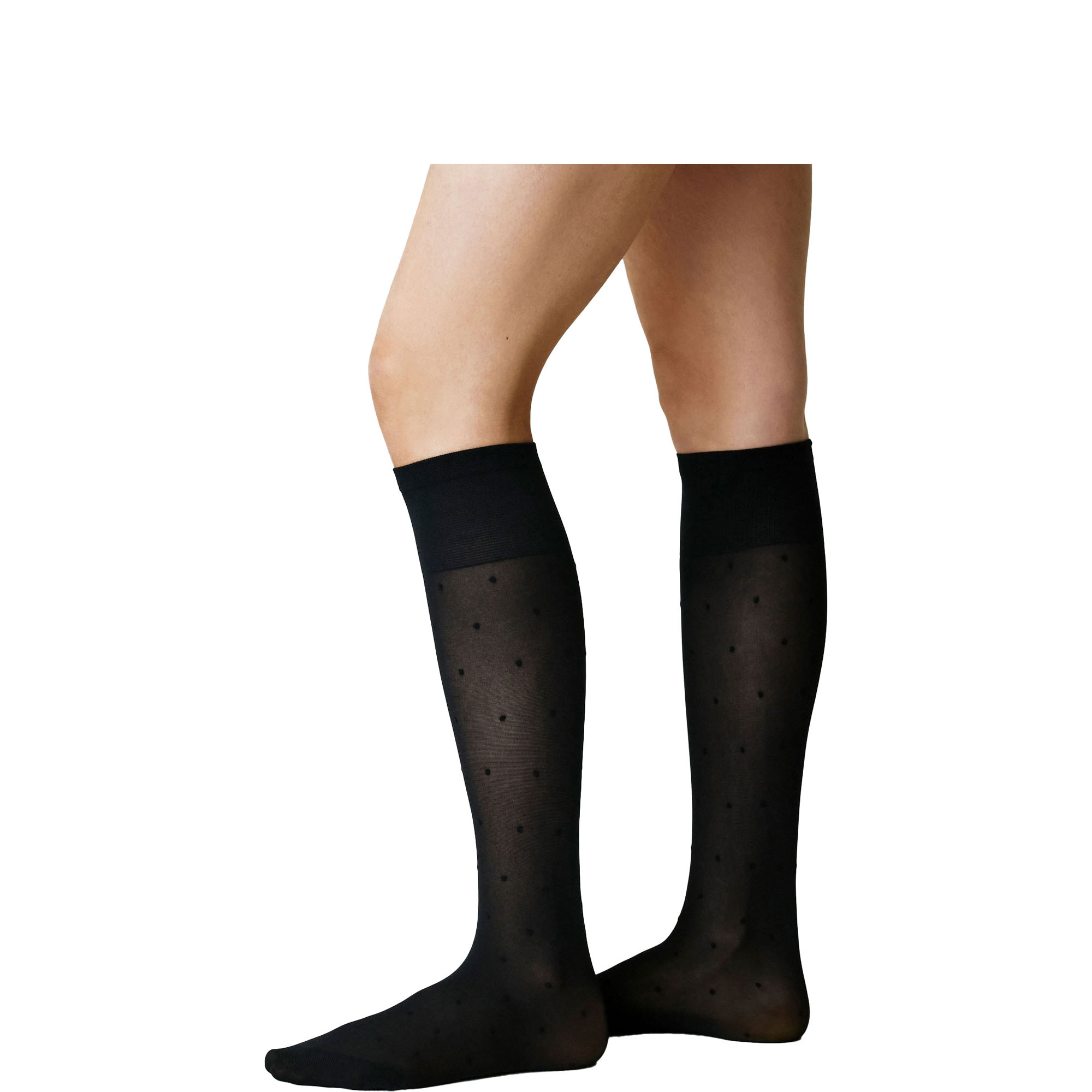 Doris Dots Knee Highs 40 Denier
