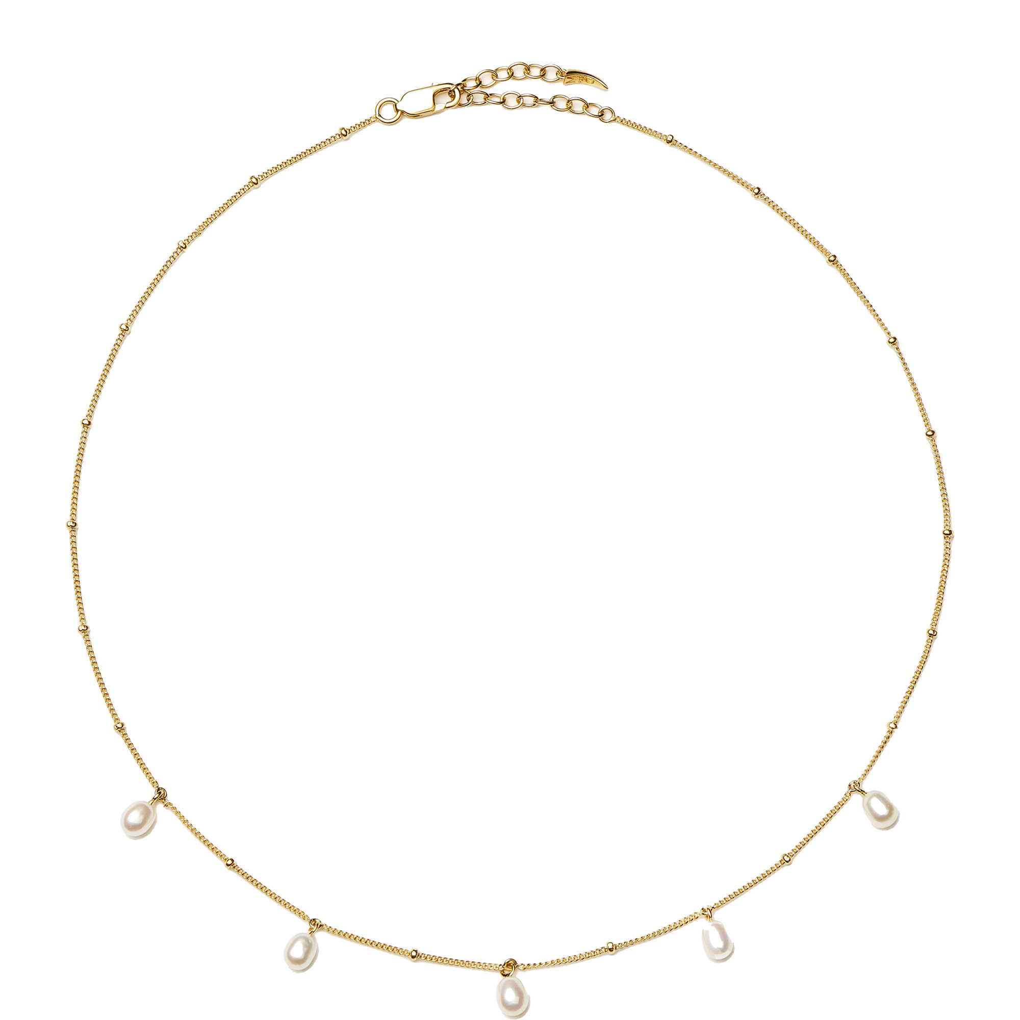 Pearl Baya Baroque Chain Choker Necklace