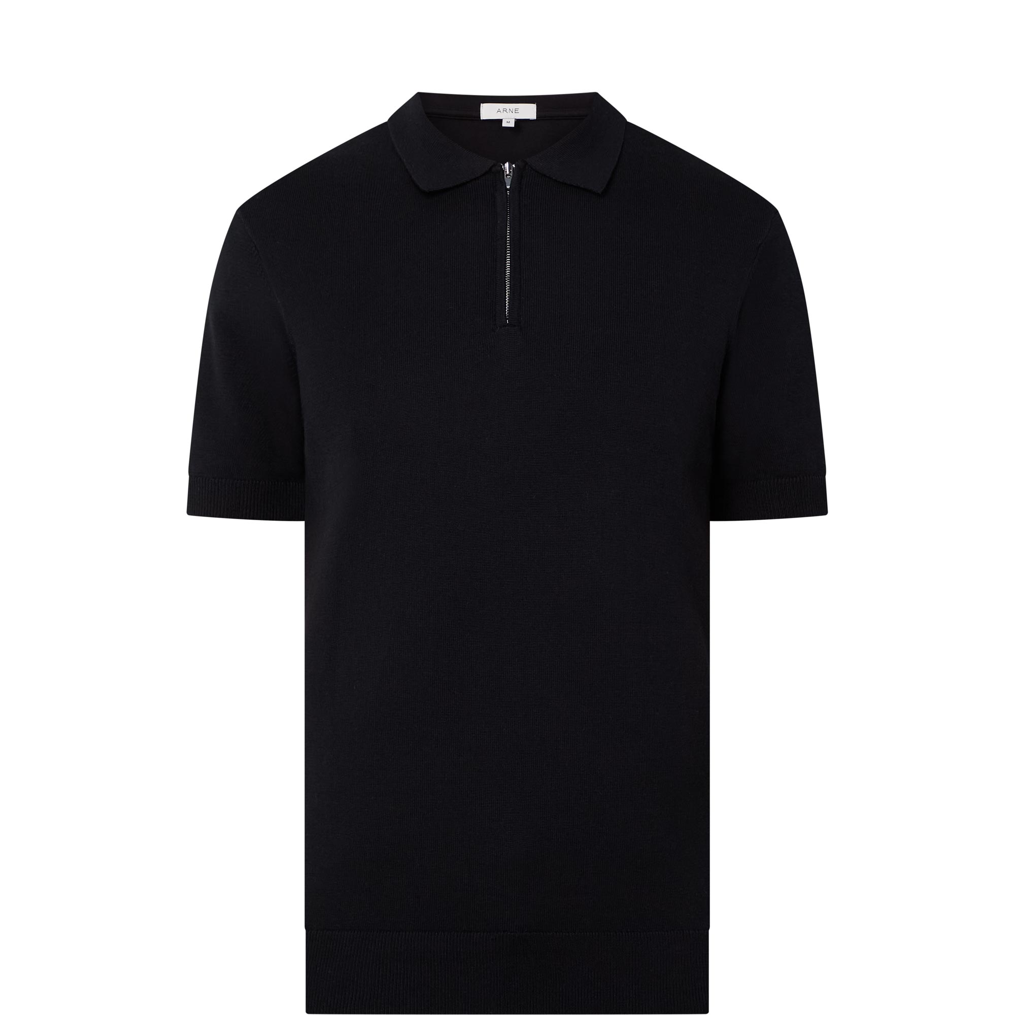 Knitted Zip Polo Shirt