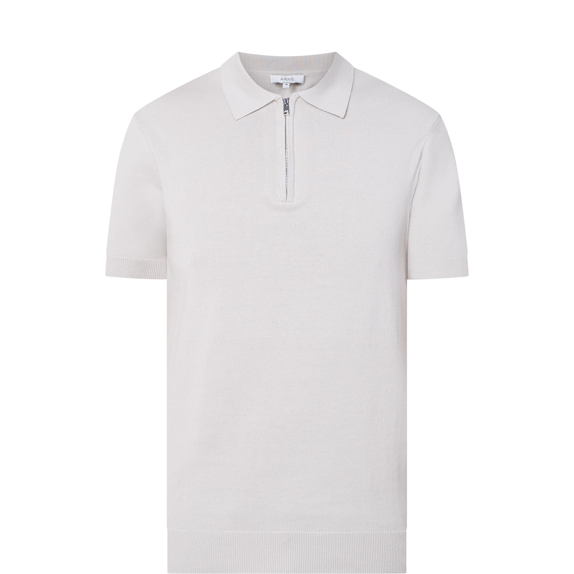 Knitted Zip Polo Shirt