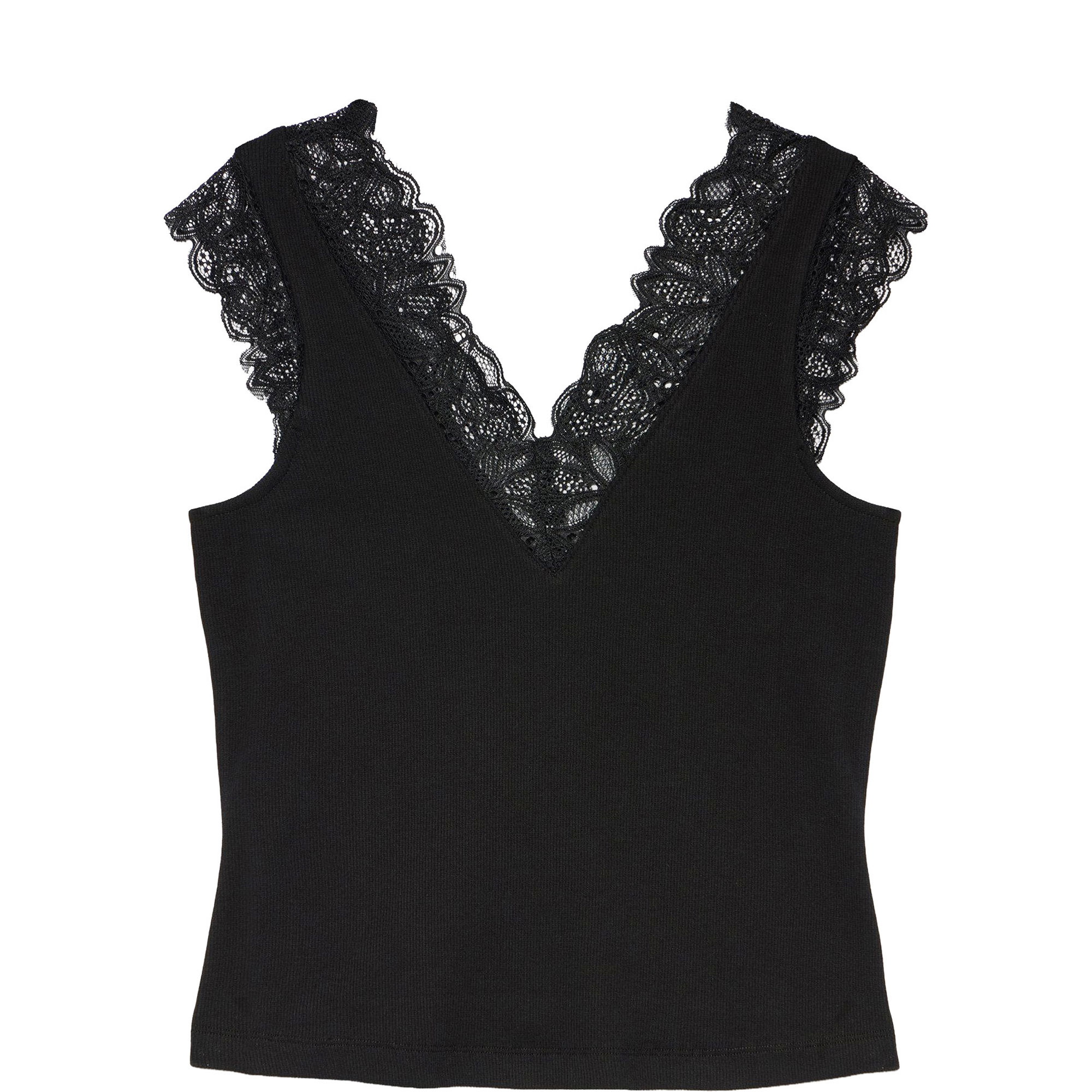 Lace Trim Top