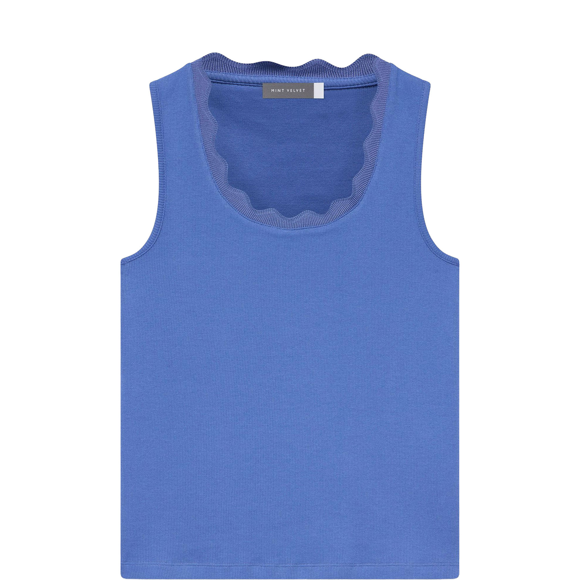 Scallop Trim Tank Top