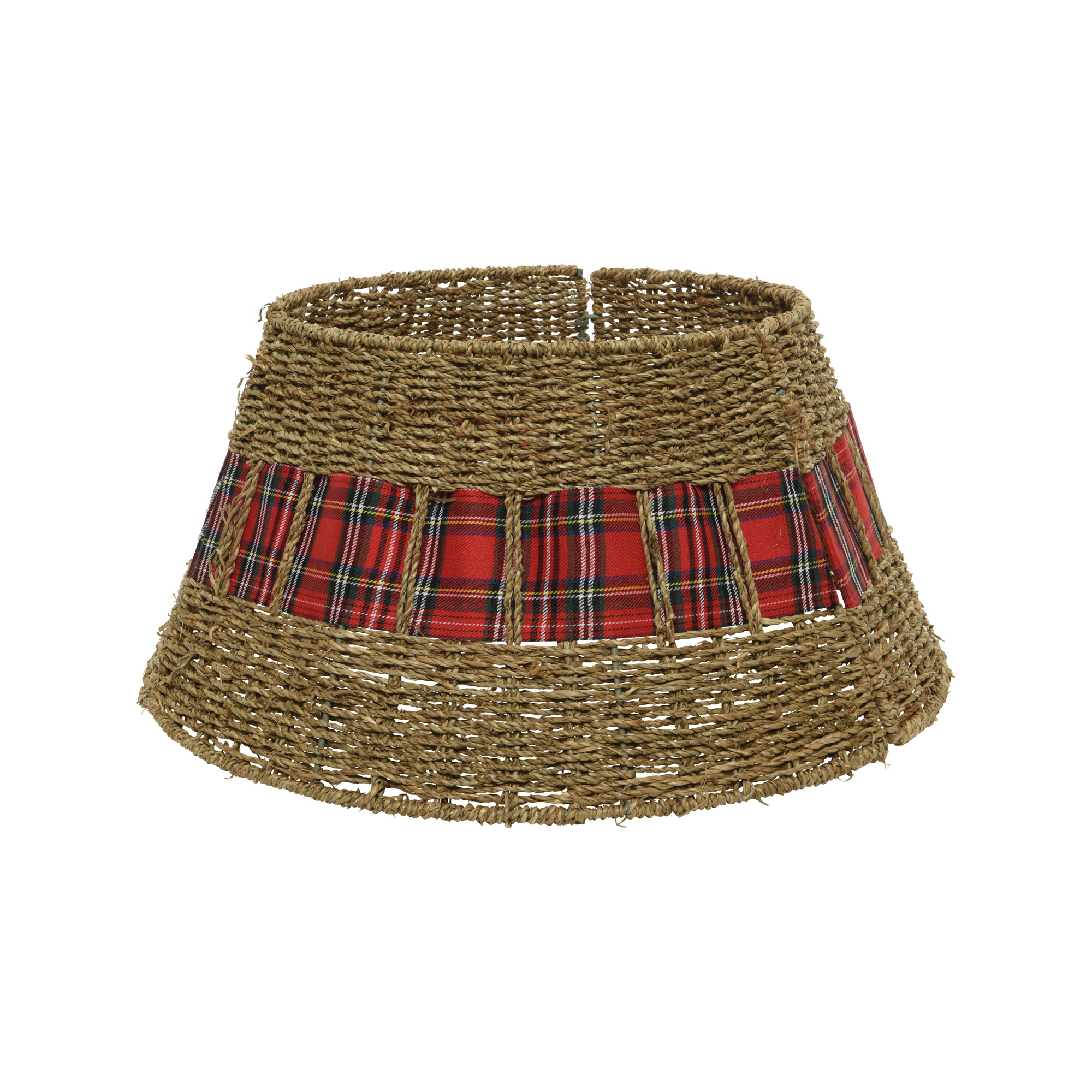 Peragashop Natürlich Rattan Weihnachtsbaum Fußsack Mit Band Ø70 × H28 Cm - Image 2