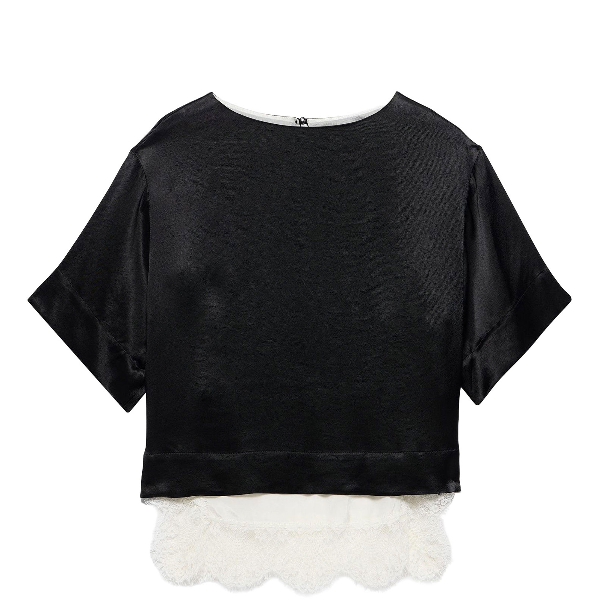 Lace Hem T-Shirt