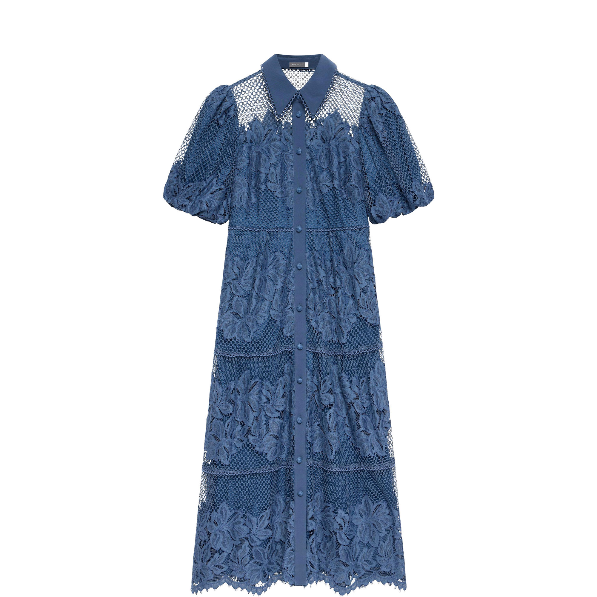 Floral Lace Shirt Dress