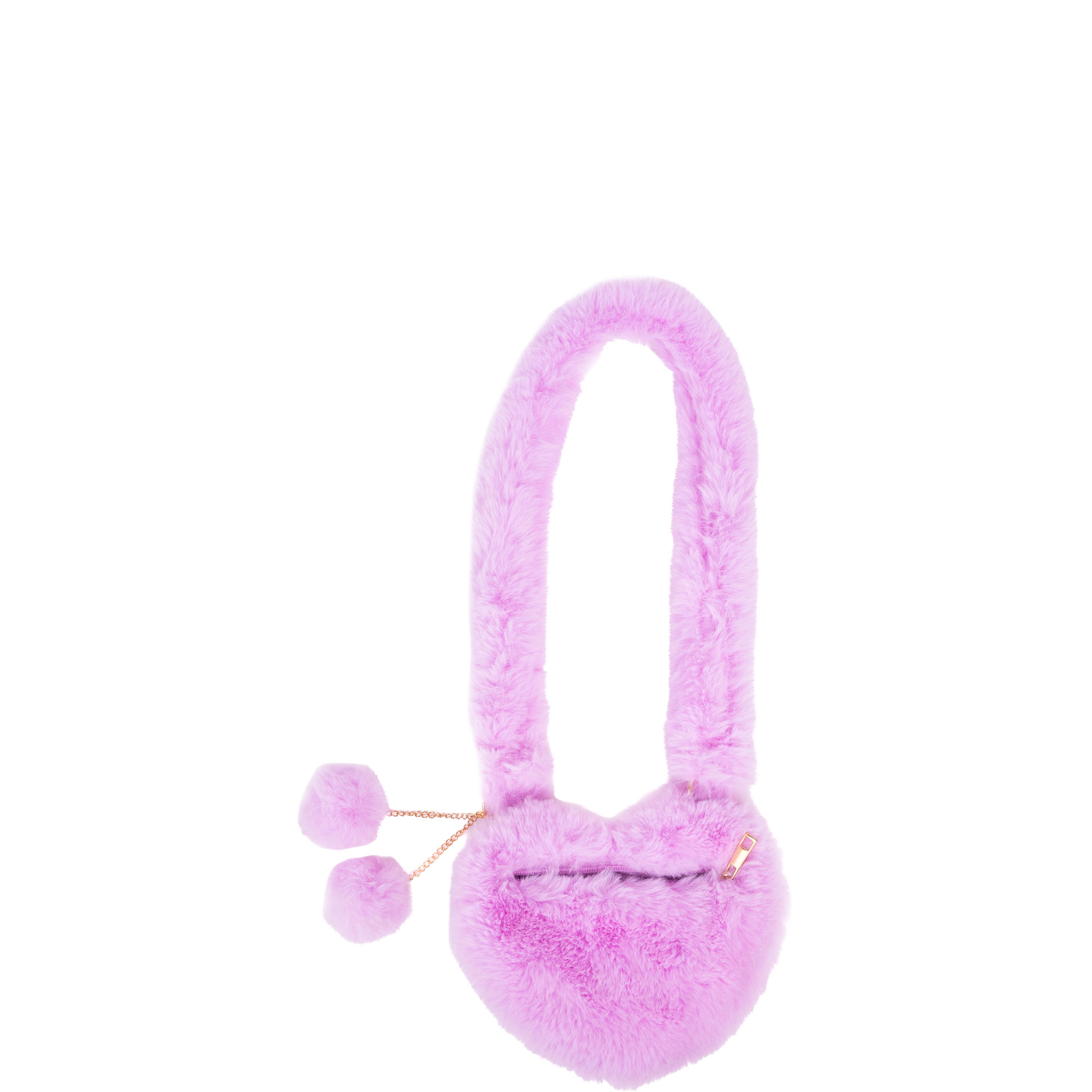 Lilac Love Furry Purse