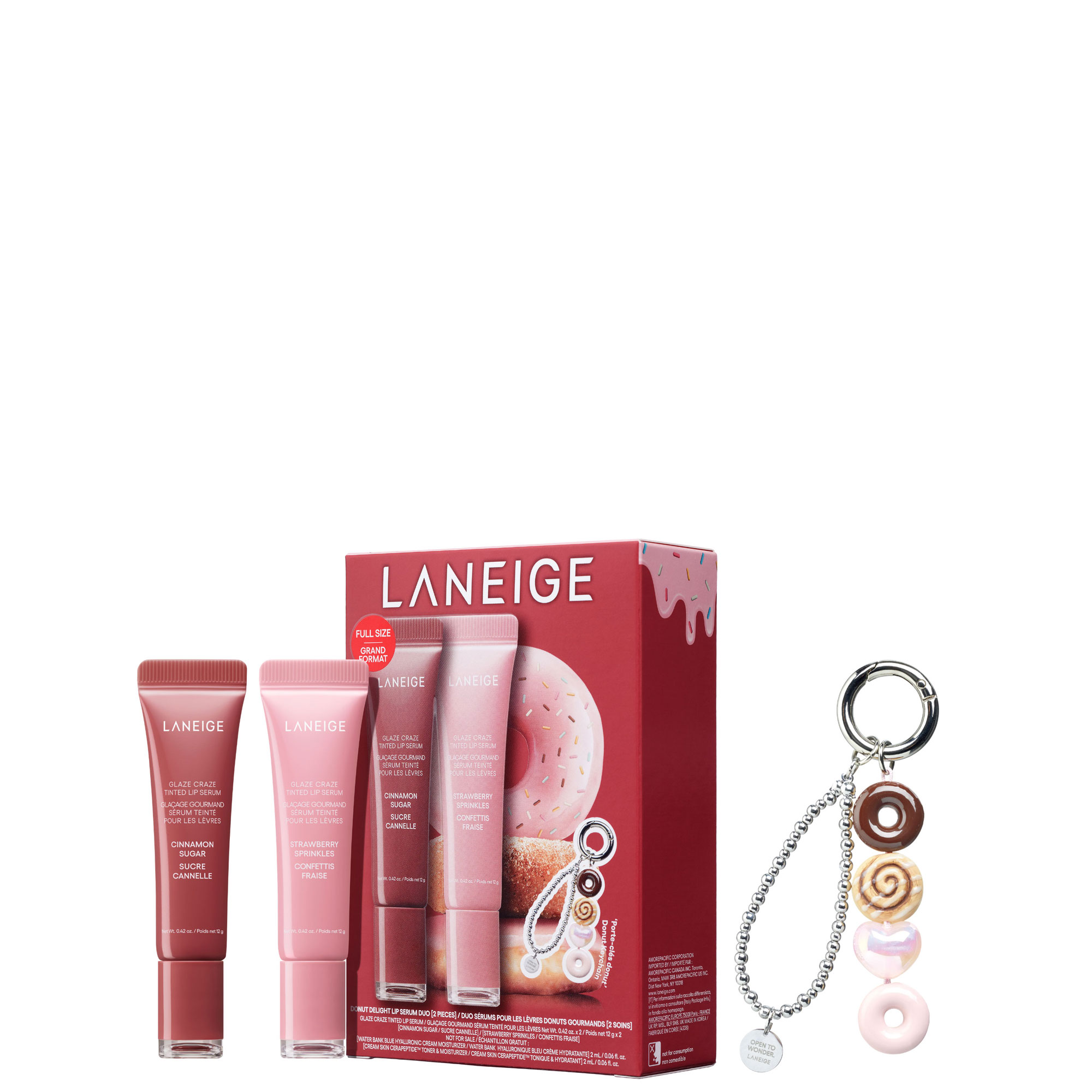 Donut Delight Lip Serum Duo & Keychain