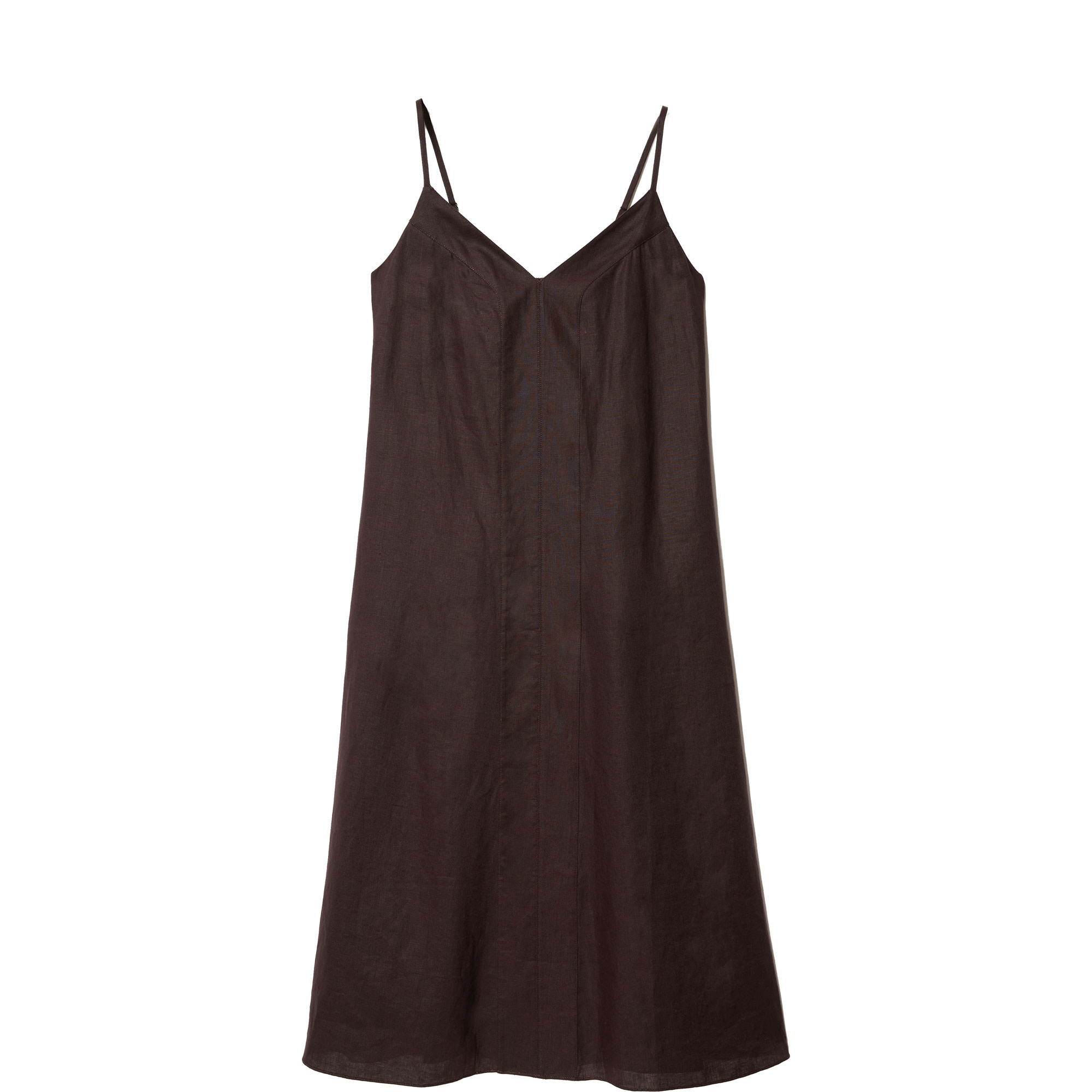 Strappy Linen Flared Dress