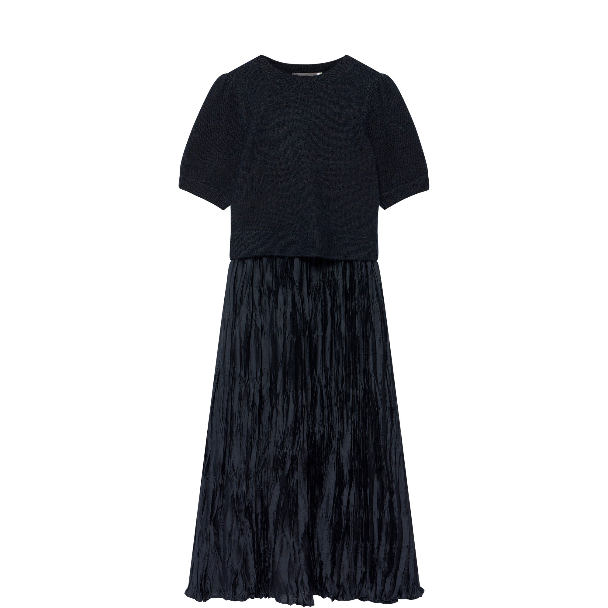 Knitted Top Flared Dress