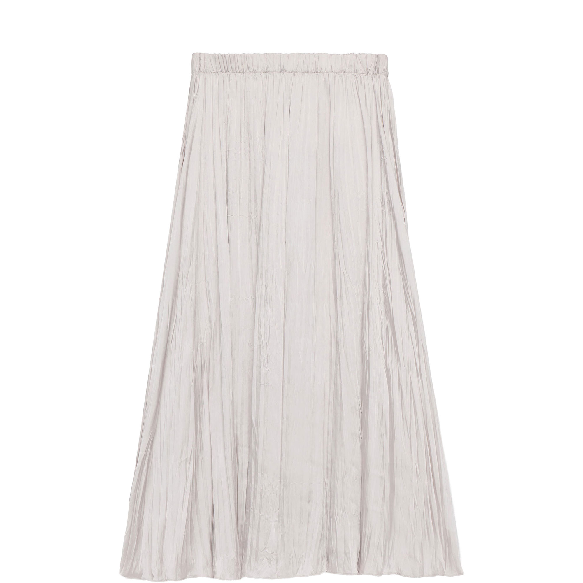 Crinkle Texture Flared Skirt