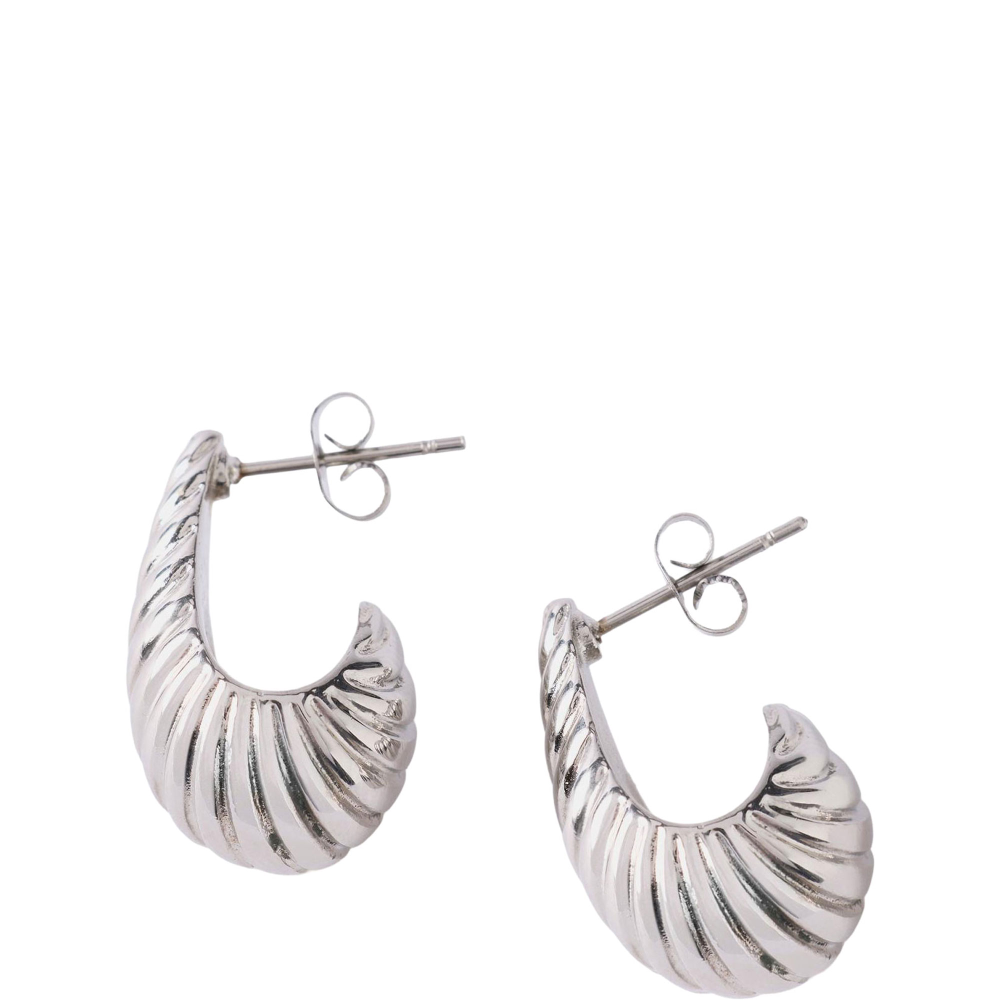 Twist Huggies Stud Earrings