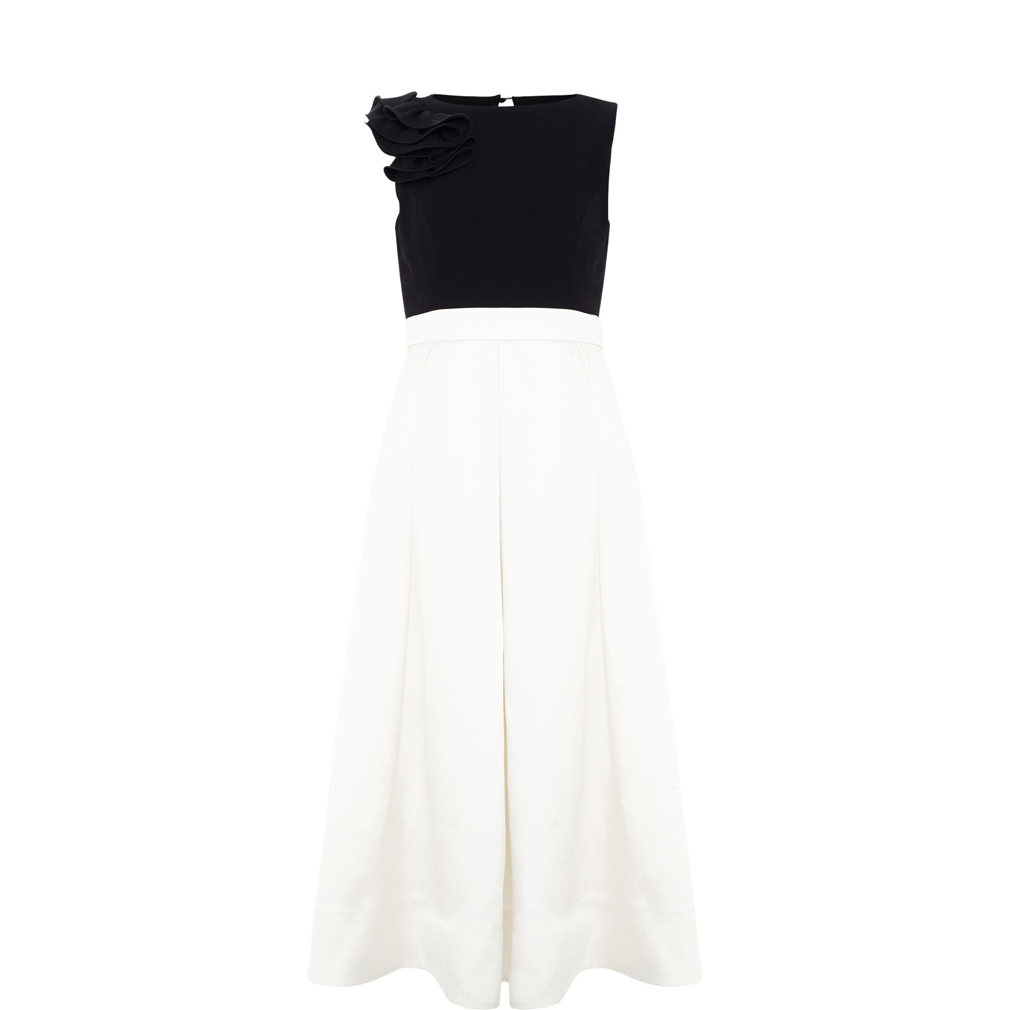Perla Ruffle Flared Dress