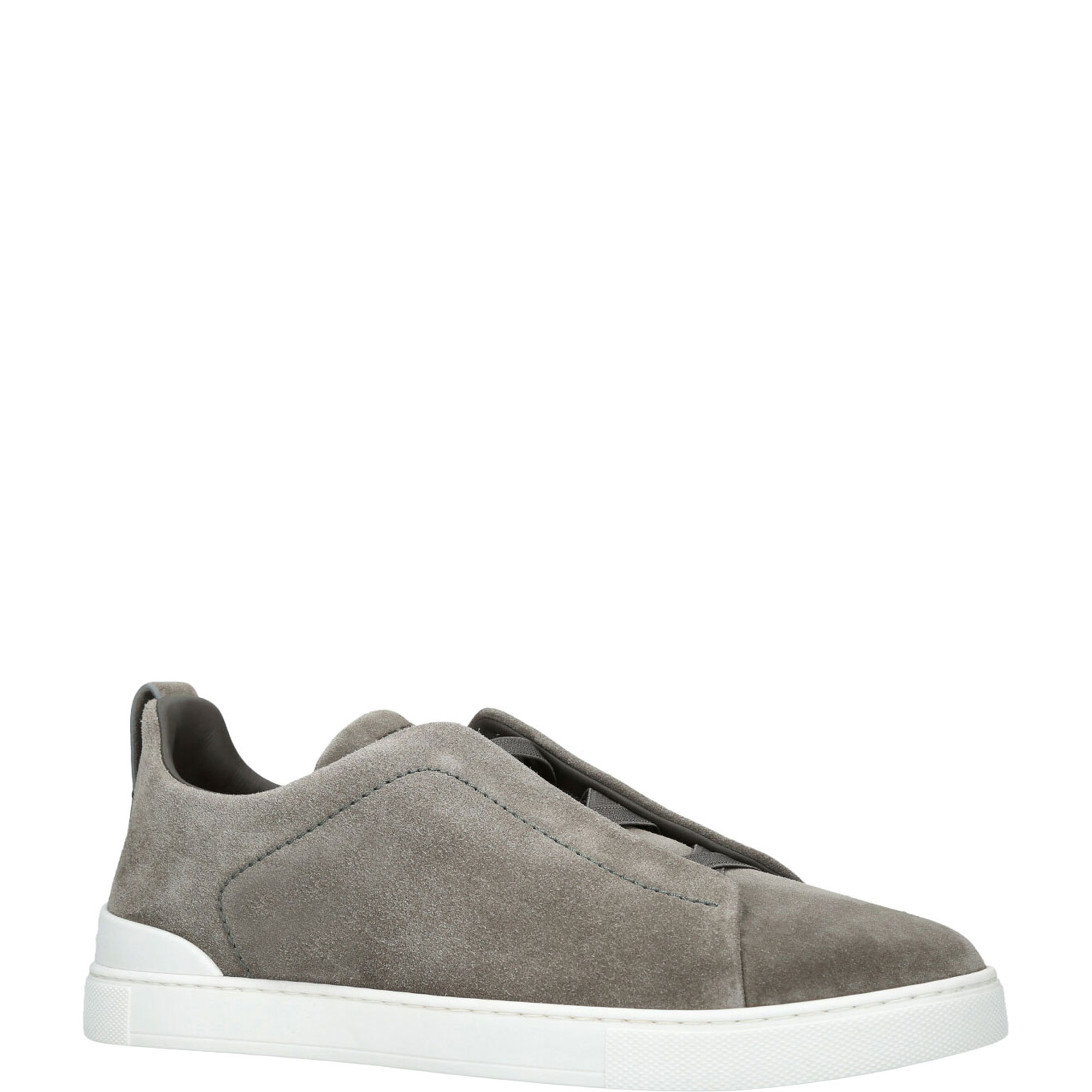 Triple Stitch Suede Trainers