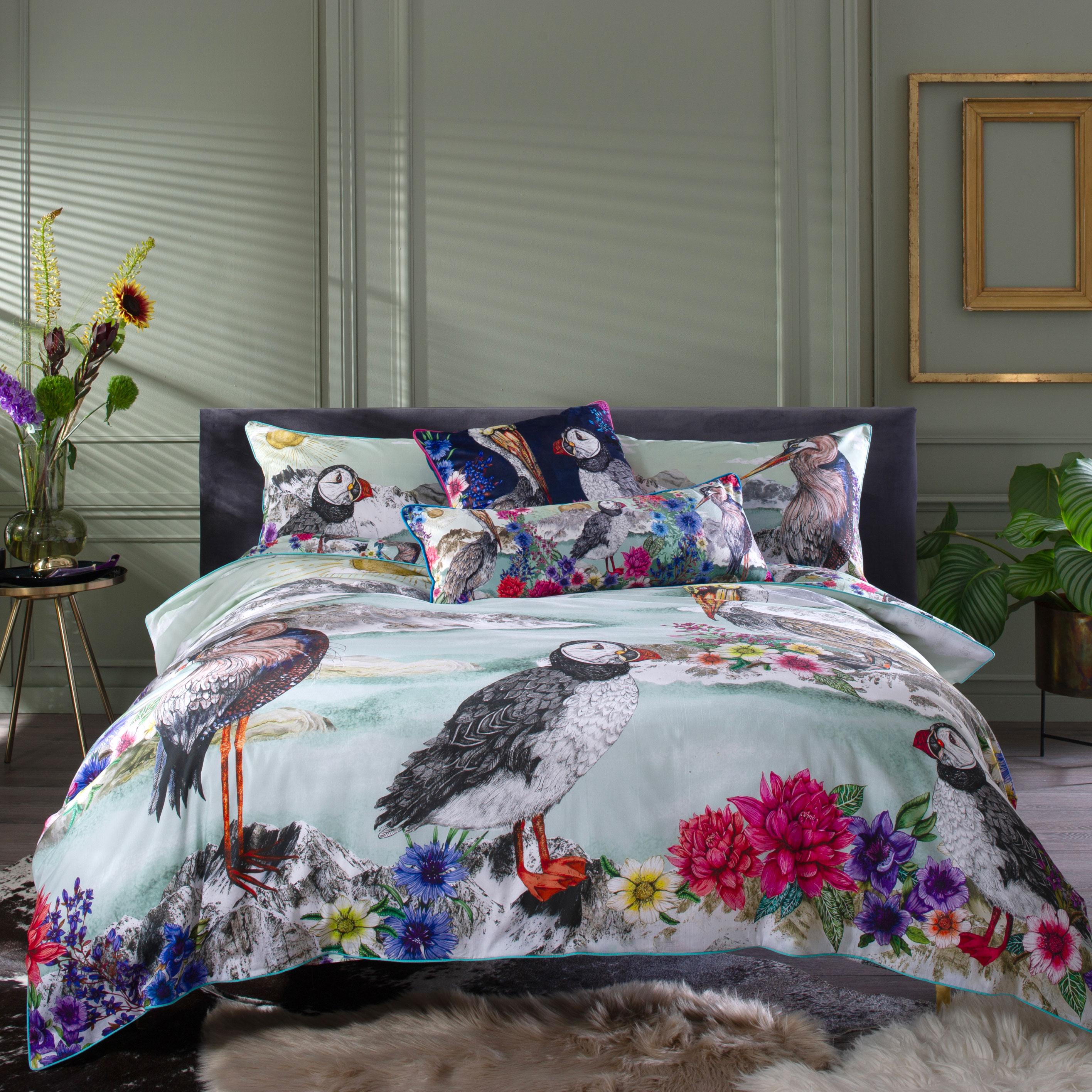 Mountain Lake Duvet Set Multi