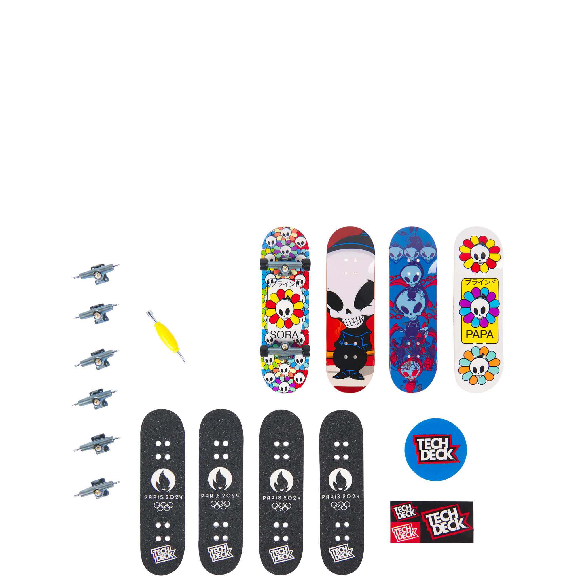 Olympic Games Paris 2024 Mini Skatebaord Four-Piece Set