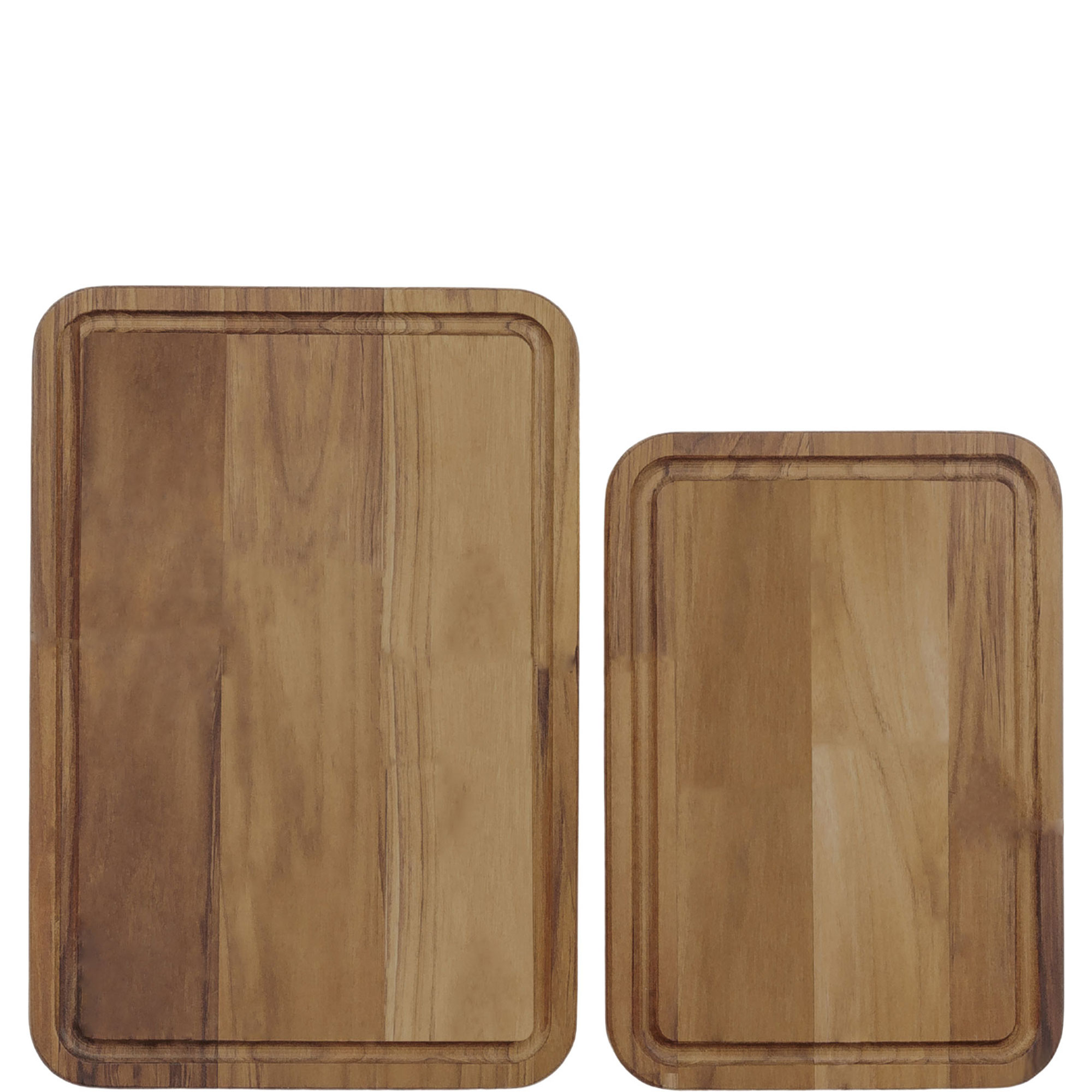 Teak Cutting Board Two-Piece Set