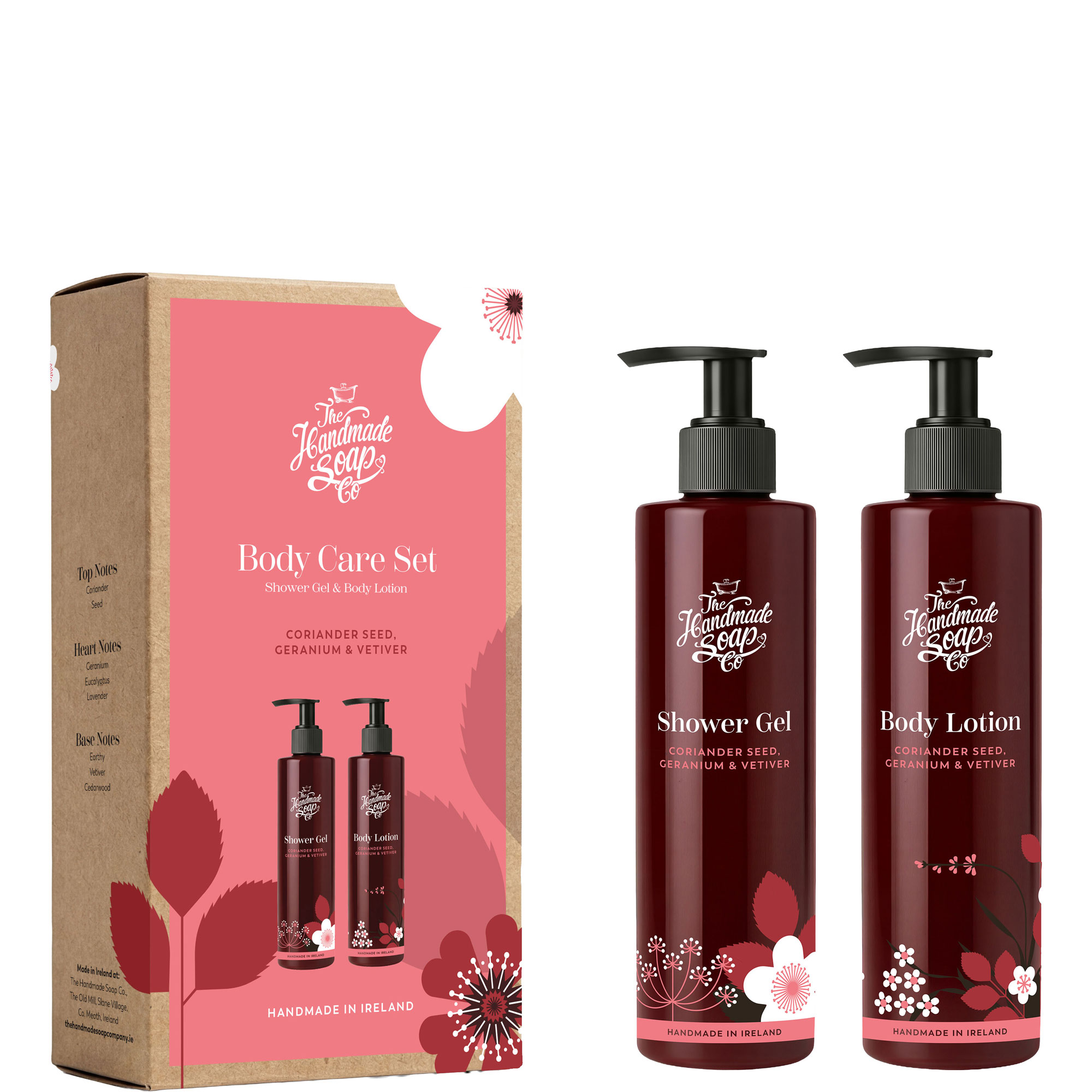 Coriander Seed, Geranium & Vetiver Body Care Set