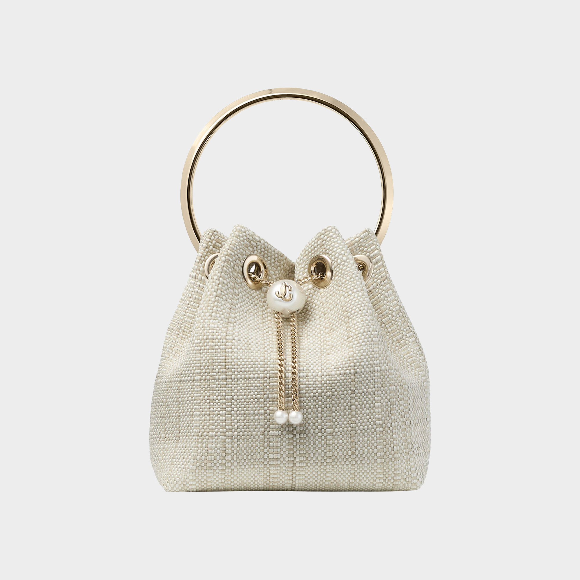 Bon Bon Raffia Bucket Bag