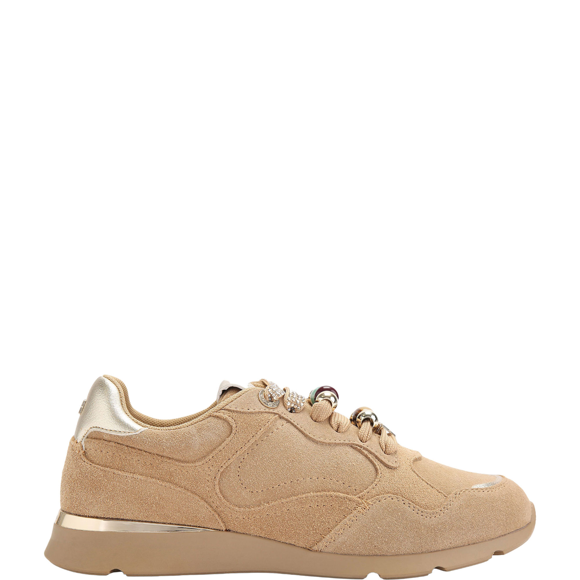 Lira Embellished Suede Trainers