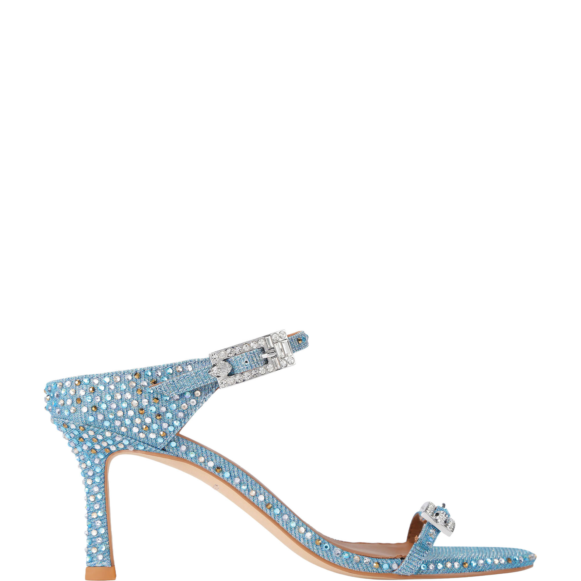 Strass Double Buckle Sandals
