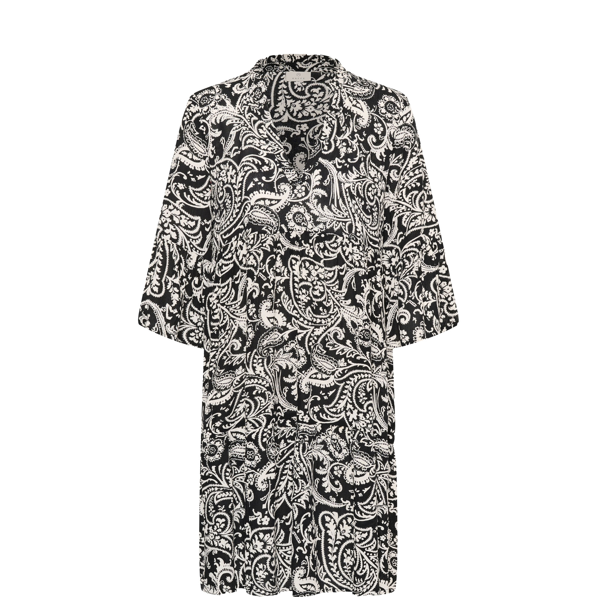 Ellen Amber Paisley Flared Dress