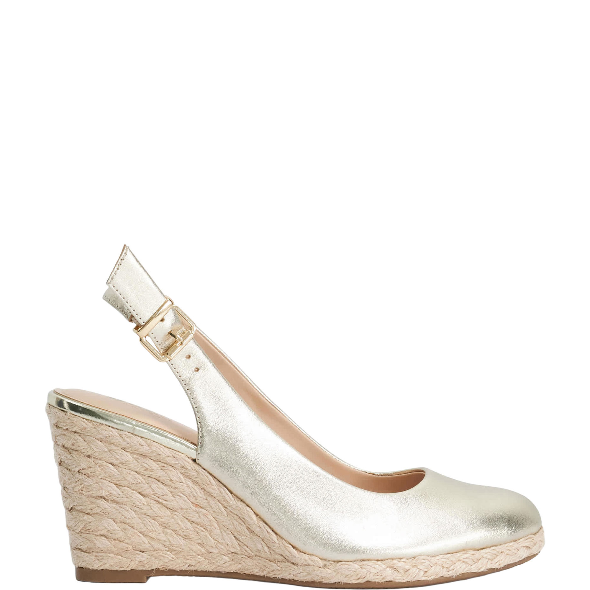 Capable Leather Jute Wedges