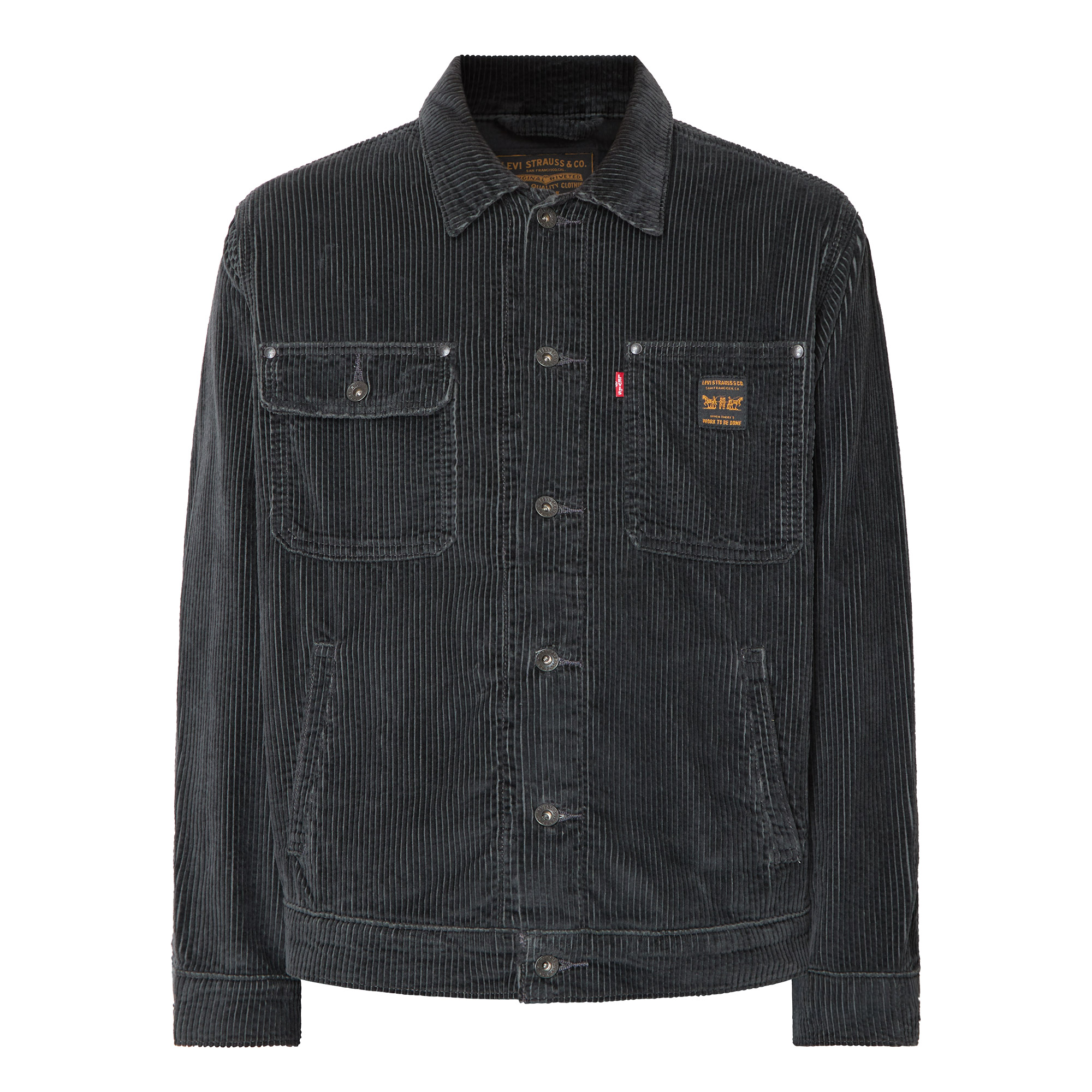 Levi's Herren Schwarz Workwear Berkley Cord-Arbeitsjacke In - Bild 4