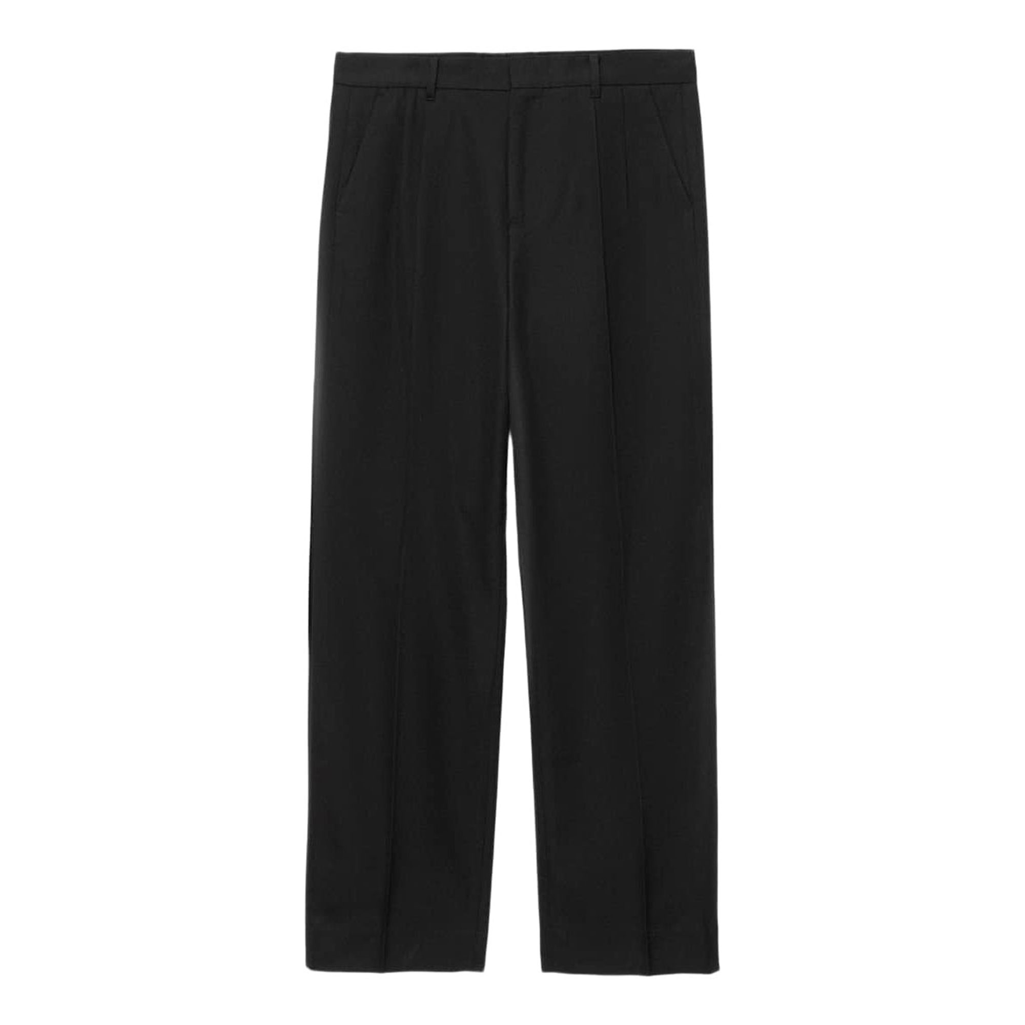 Allsaints Ware Double Pleated Straight Fit Trousers