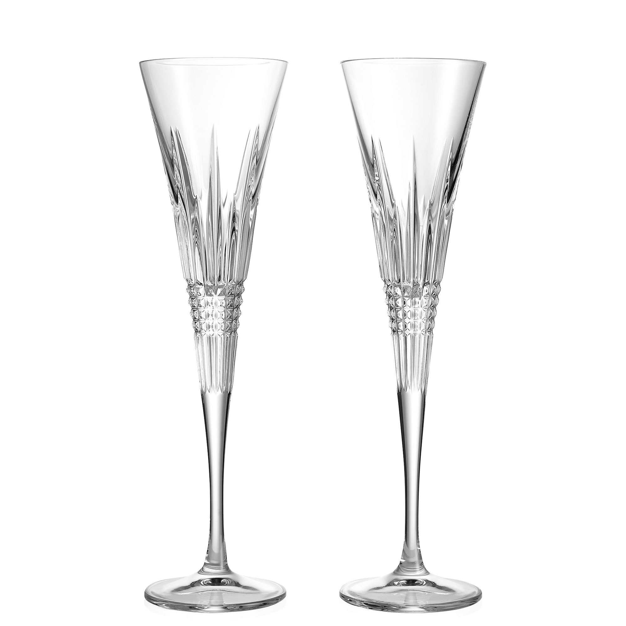Lismore Diamond Toasting Flute 170ml, Set of Two