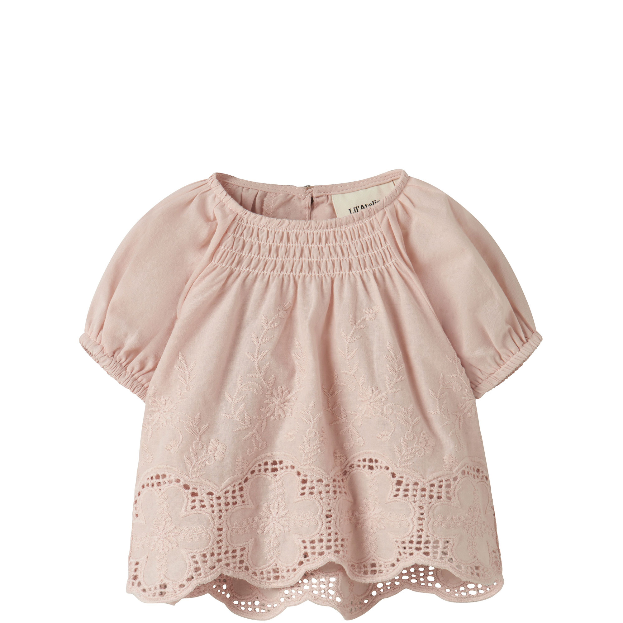 Broderie Anglaise Smocked Blouse