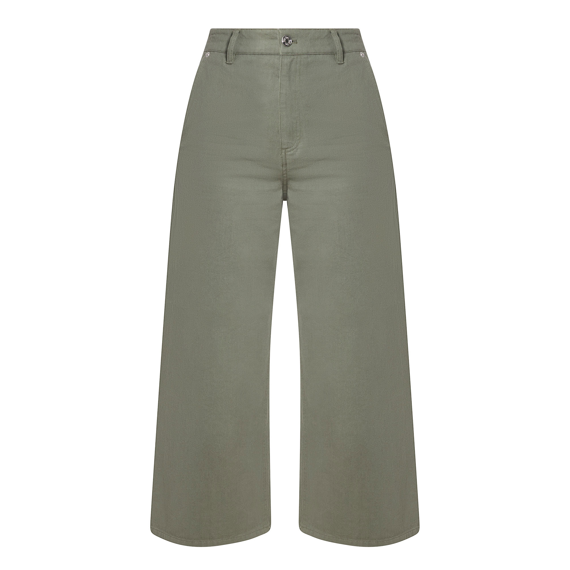 Part Two Safin Mid-Rise Cropped Wide Leg Jeans
