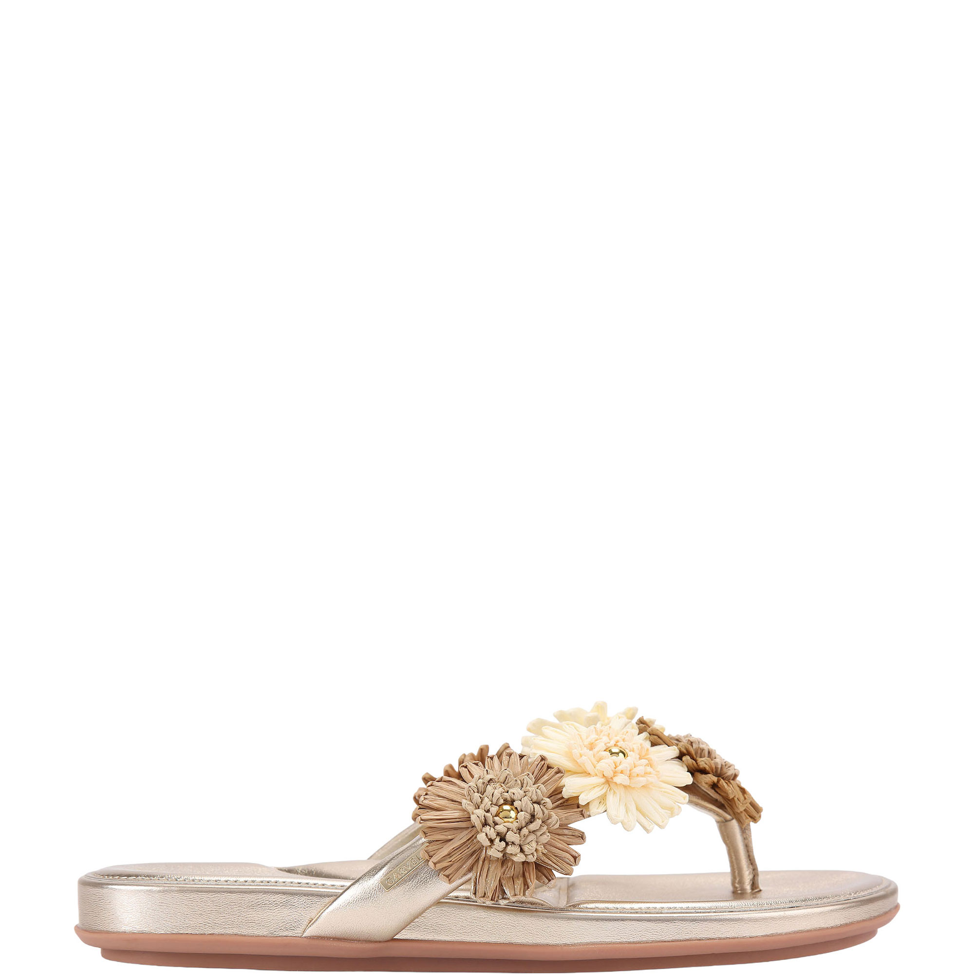Sorrento Floral Flat Sandals