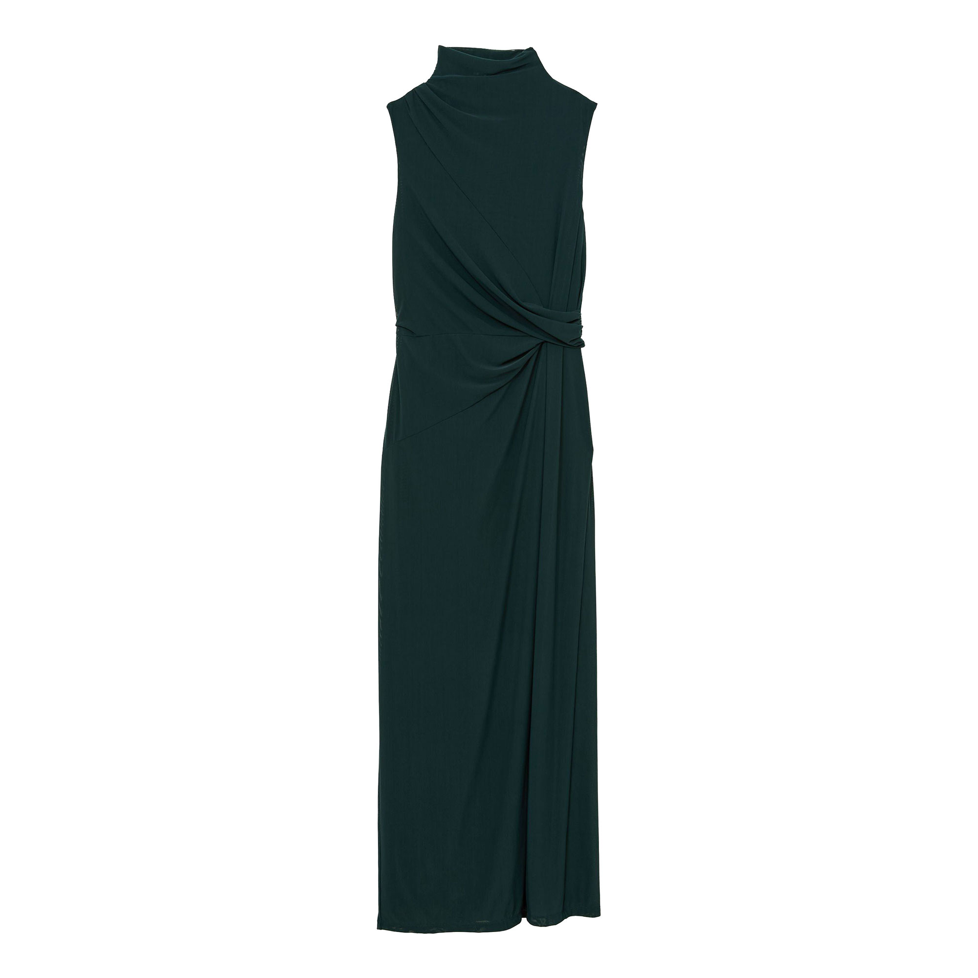 Reiss Dylan Draped Detail Flared Dress