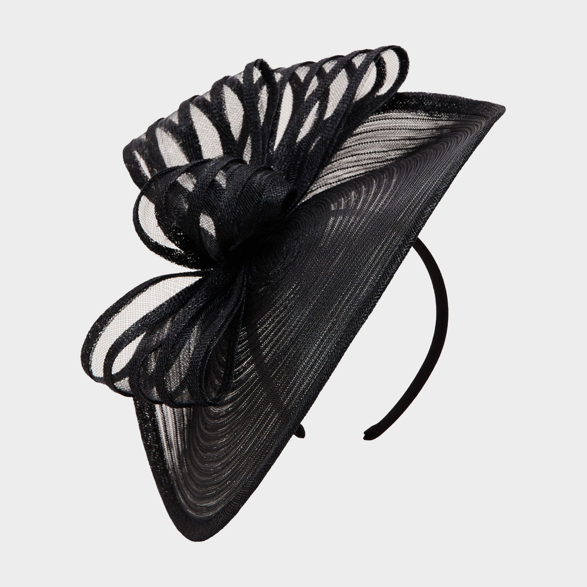 Striped Bow Freeform Fascinator