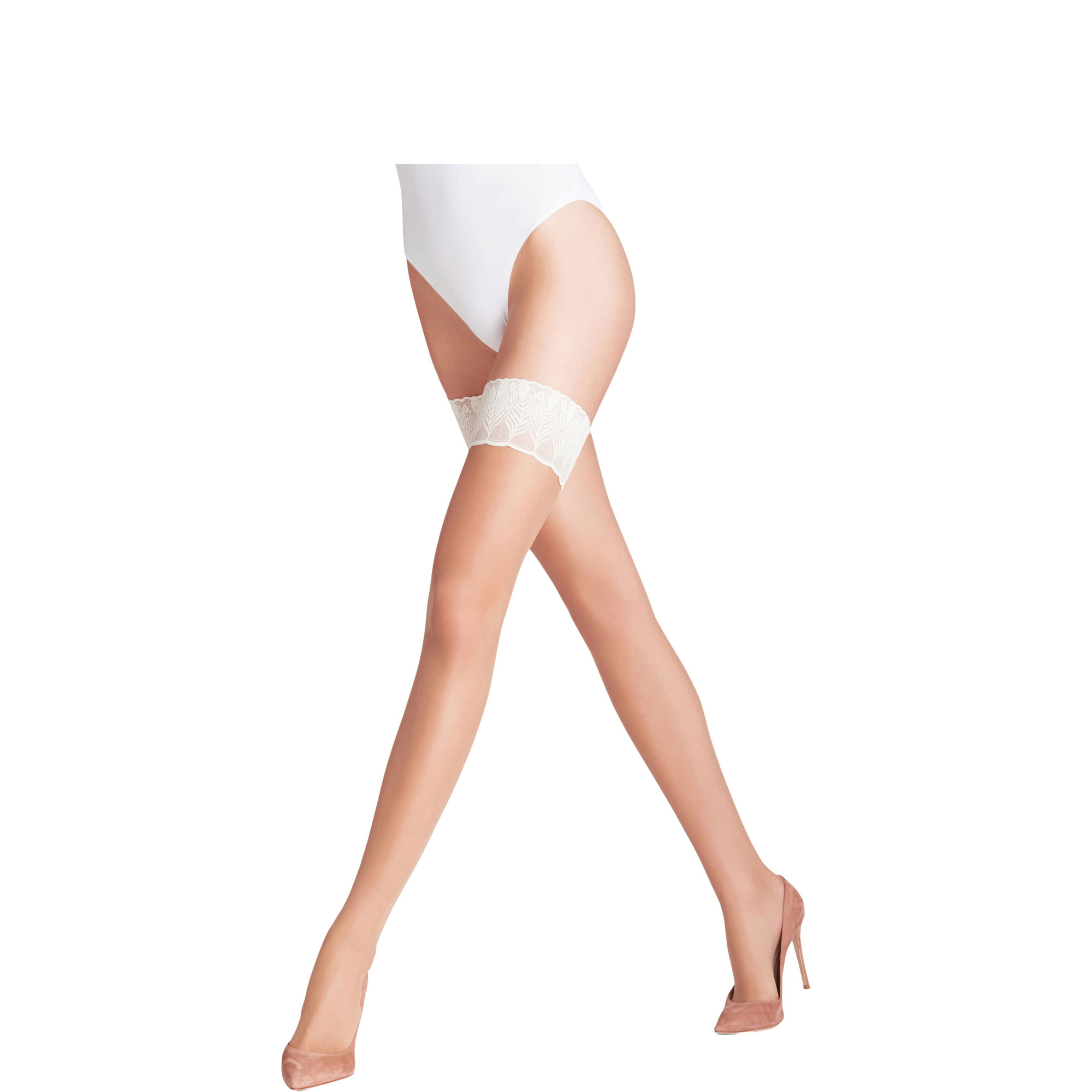 Lunelle Lace Holdup Stockings 8 Denier