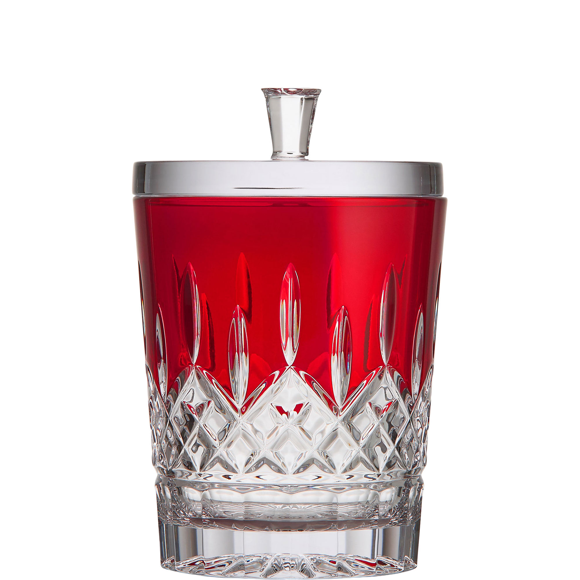 Lismore Red Biscuit Barrel 19cm
