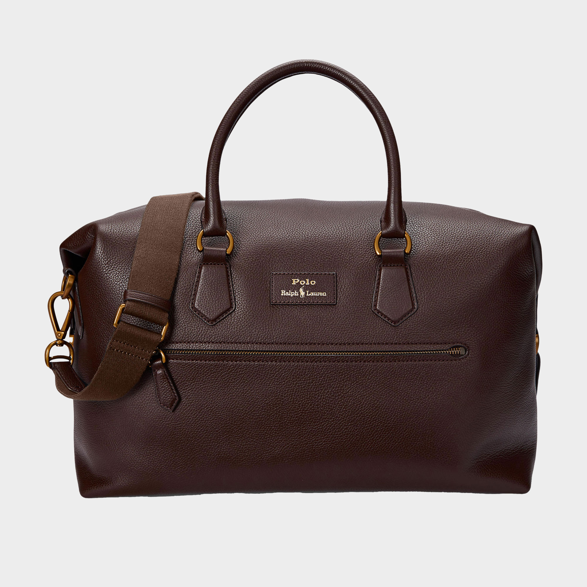 Pebbled Leather Duffel Bag