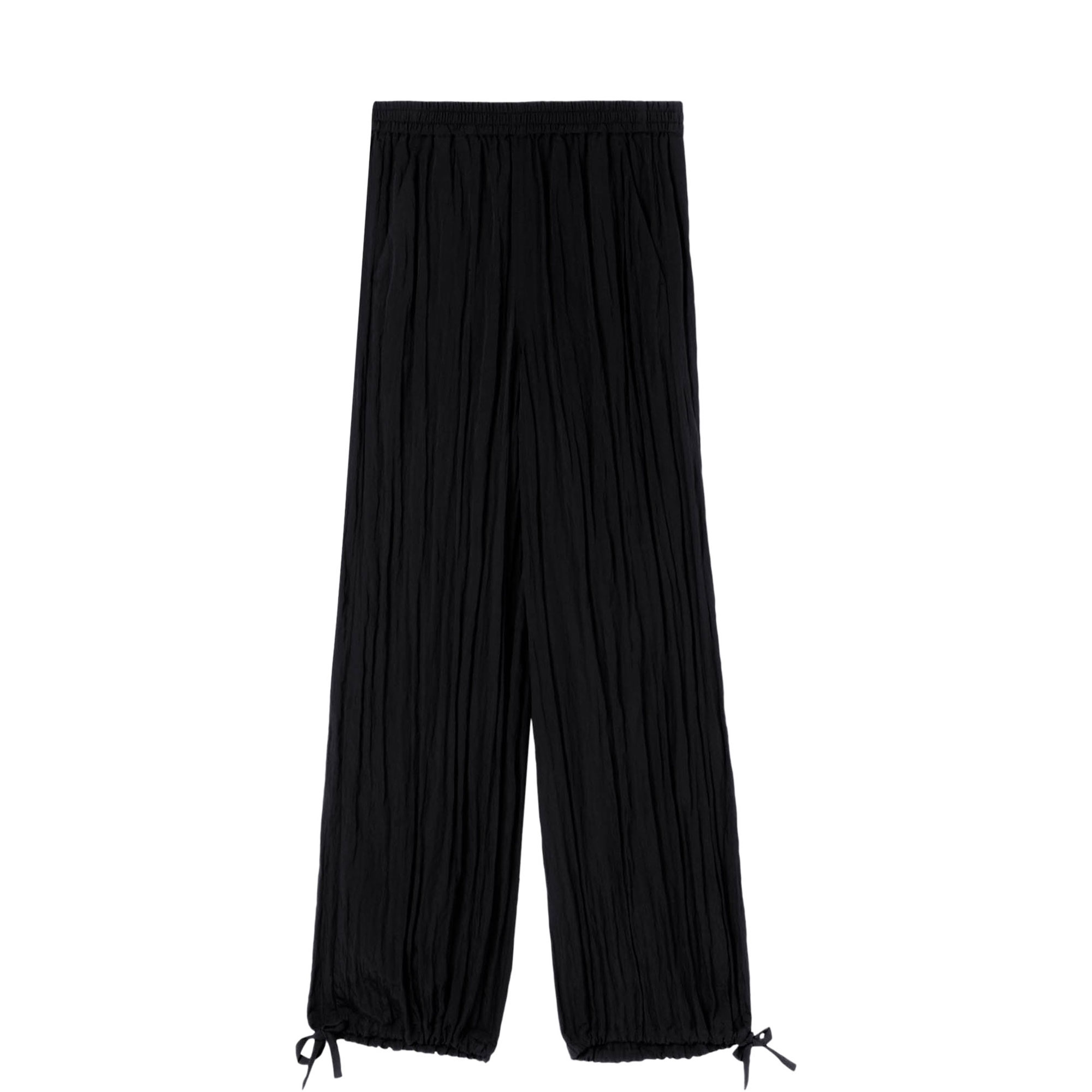 Tie Hem Relaxed Trousers