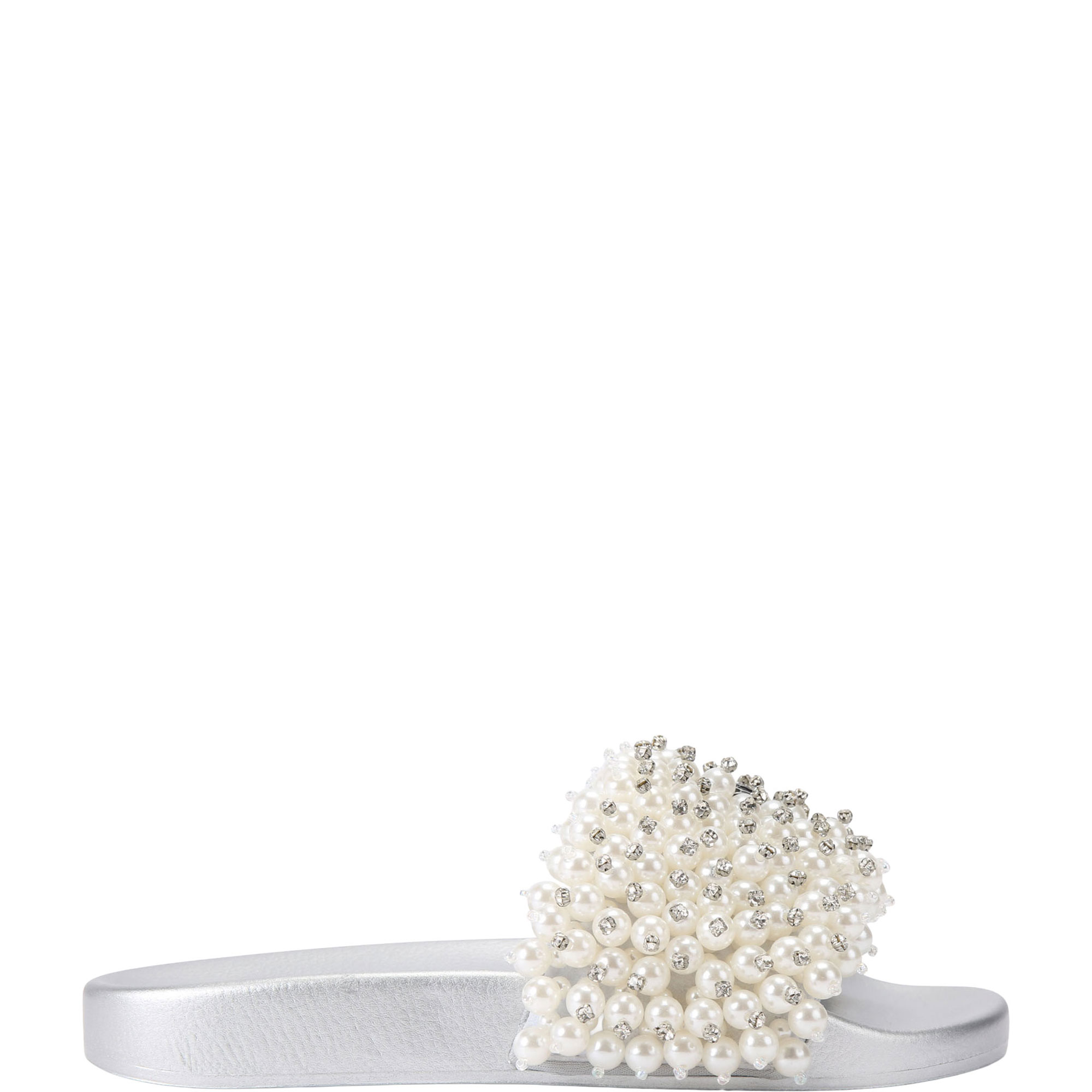 Meena Eagle Beaded Flat Sandals