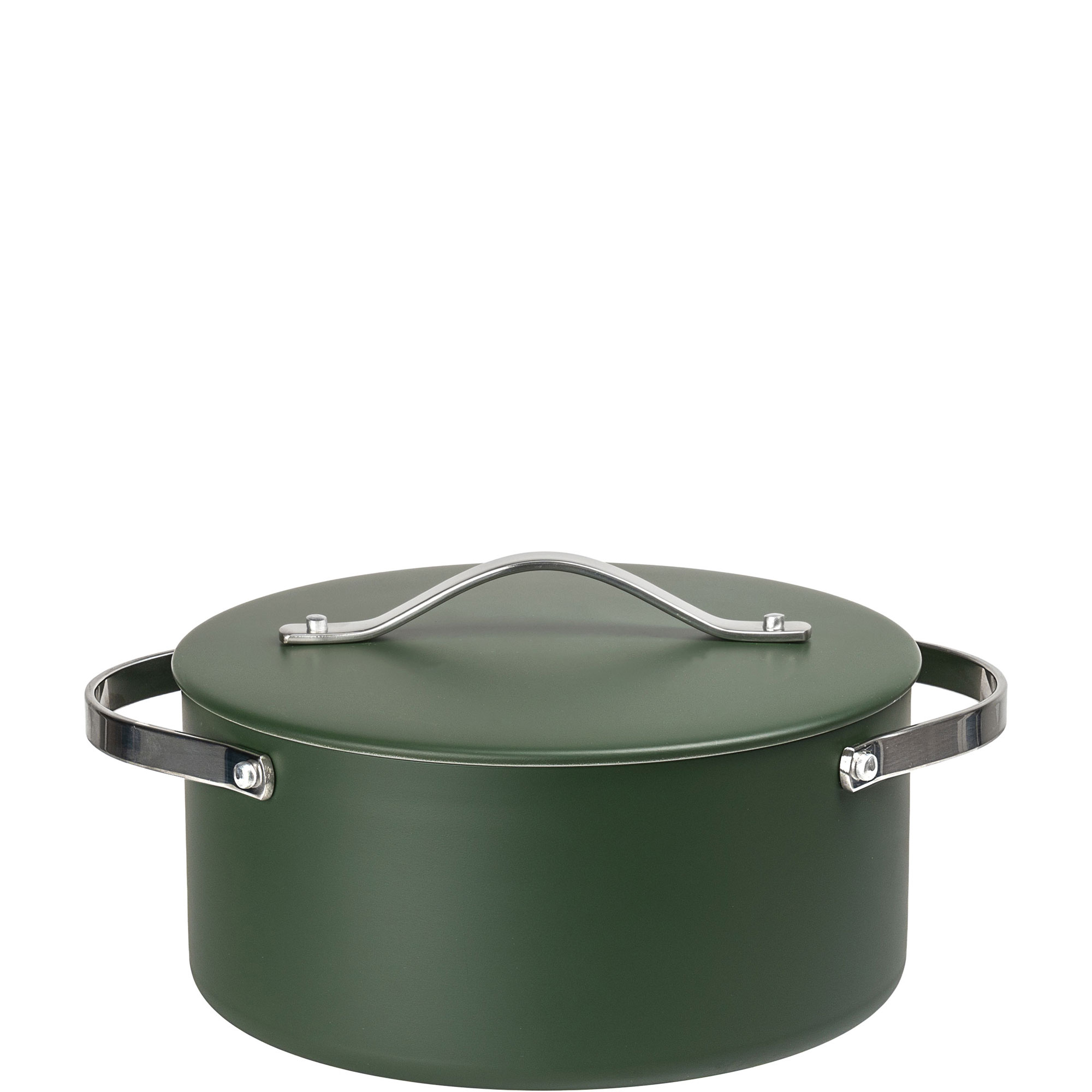 Green Pressed Aluminium Casserole 24cm